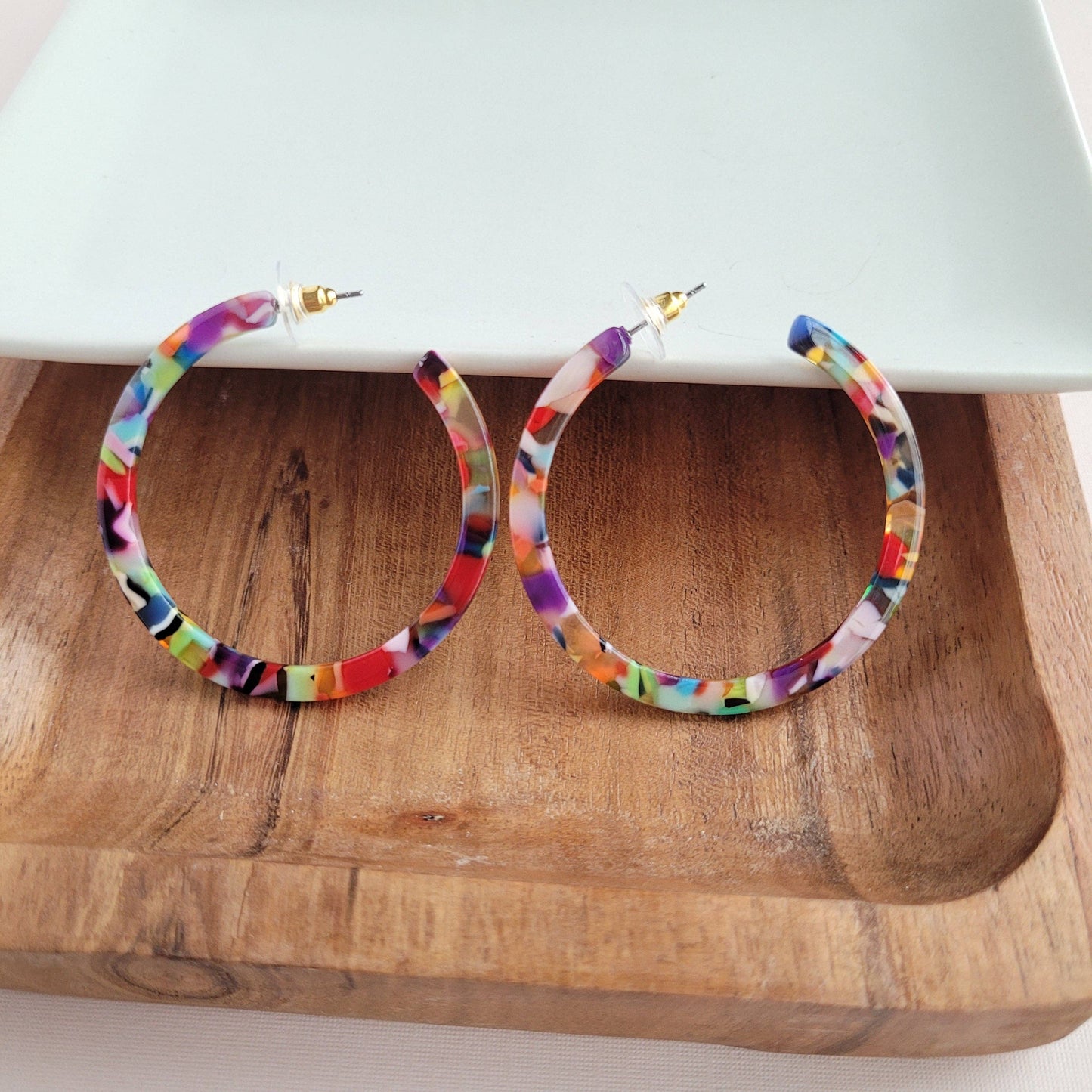 Cameron Hoops - Fiesta // Jewelry, Earrings, Gift, Best Seller
