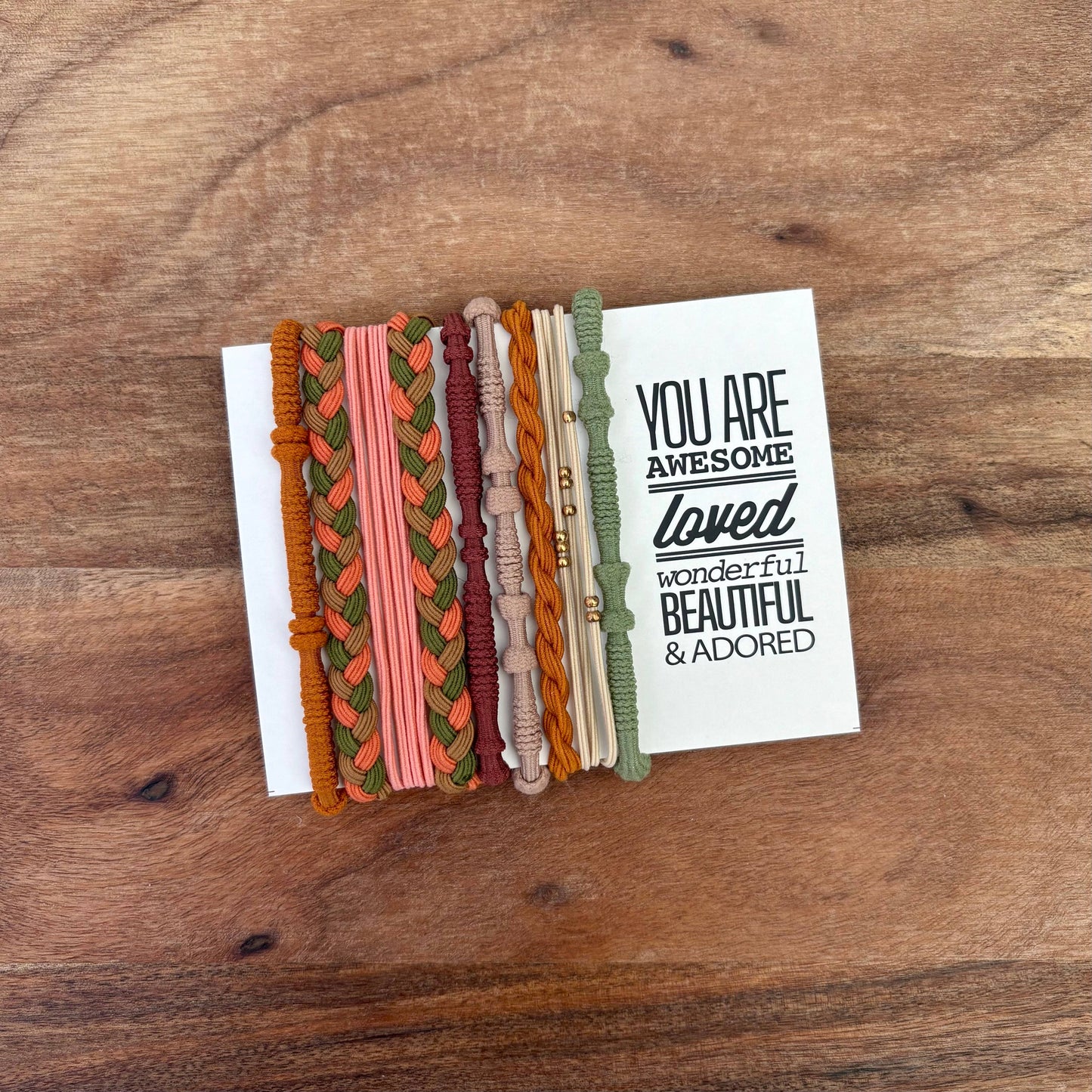 Boho Hair Ties | Green