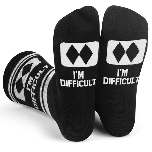 I'm Difficult Funny Ski Socks Gift for Men and Women