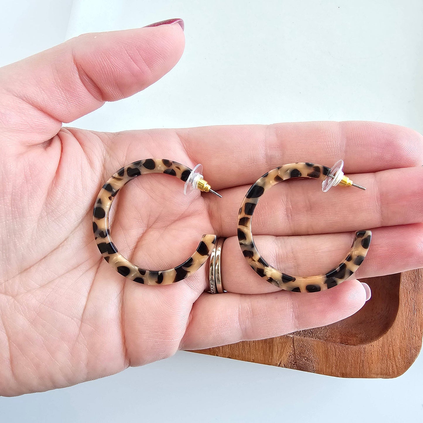 Camy Hoops - Cheetah // Jewelry, Earrings, Fall