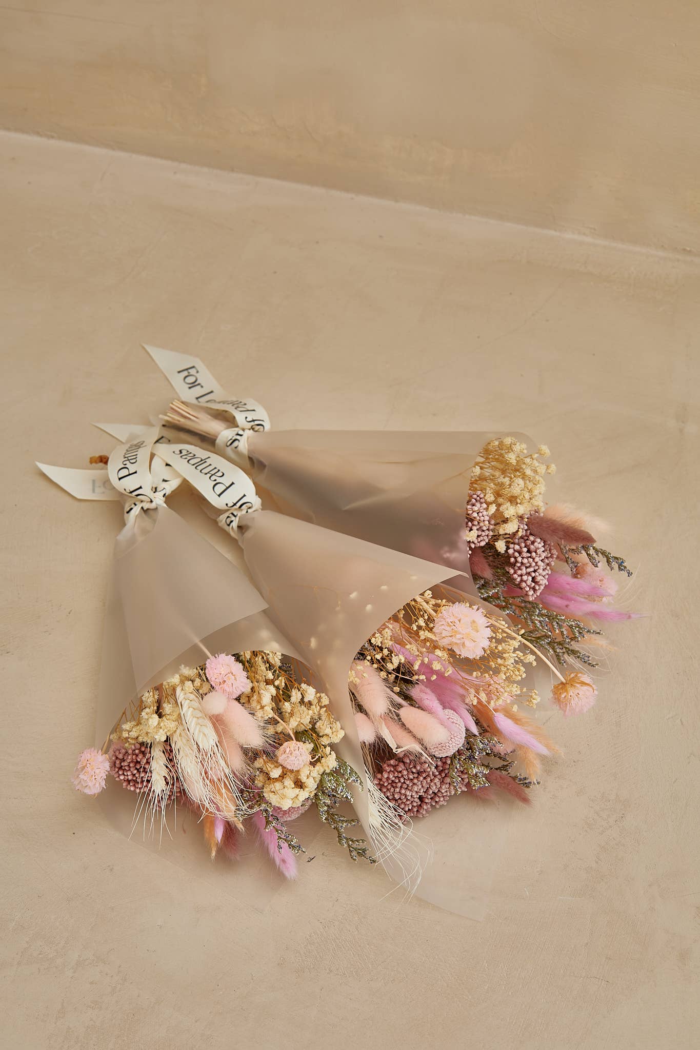 Small Dried Flower Bouquets - Pink