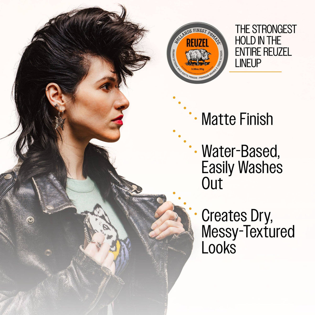 NEW Orange Extreme Hold Matte POM/AID