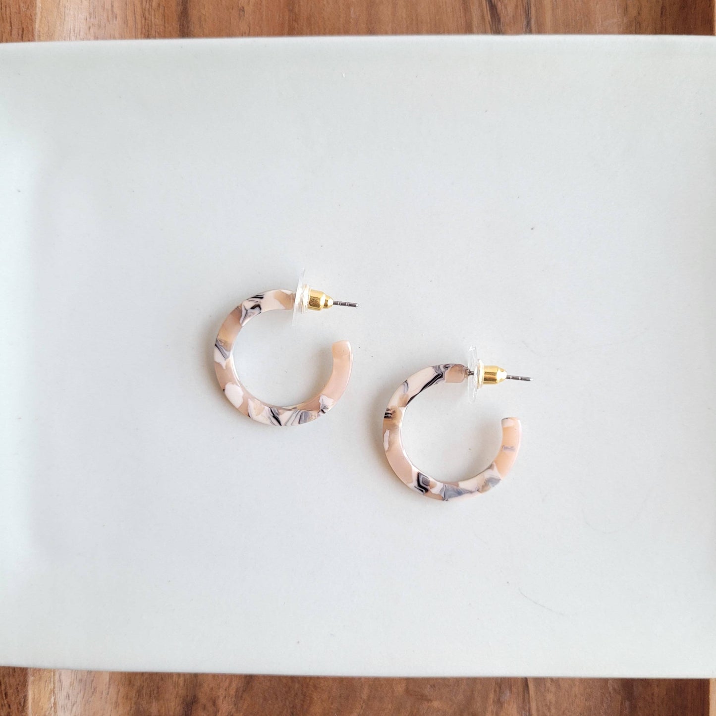 Cam Mini Hoops - Sandstone // Jewelry, Earrings, Fall