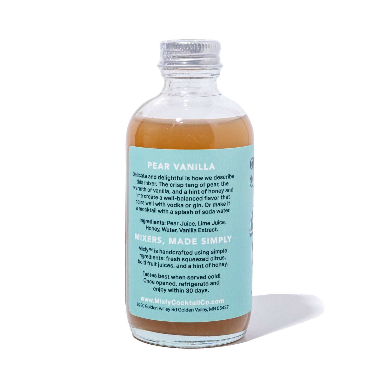 Pear Vanilla 4oz - Cocktail / Mocktail Beverage Mixer