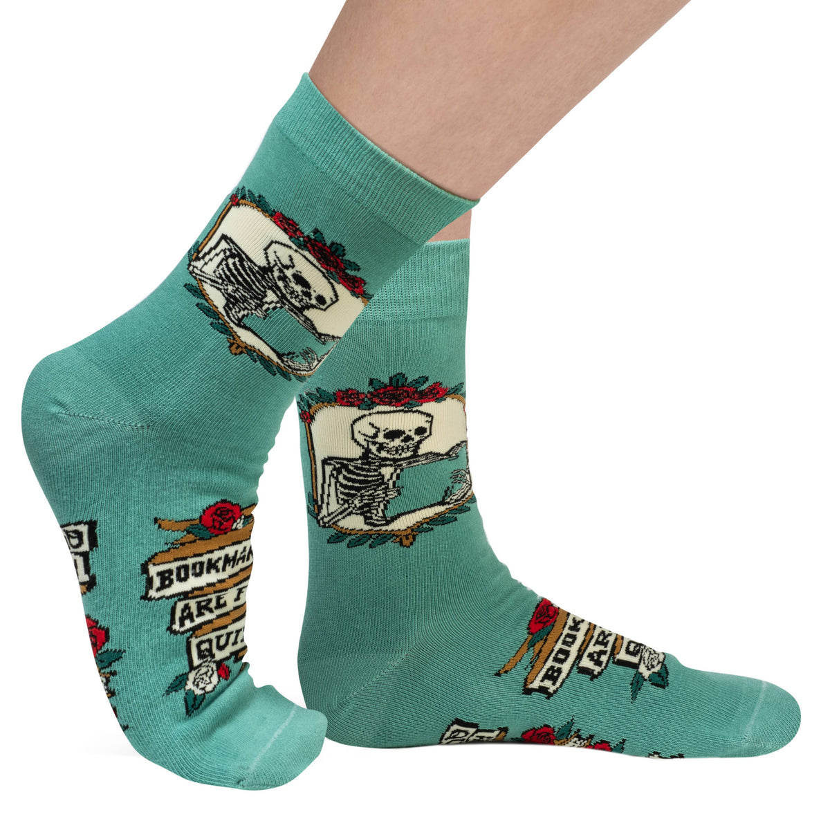 Bookmarks are for Quitters Book Socks Gift for Readers