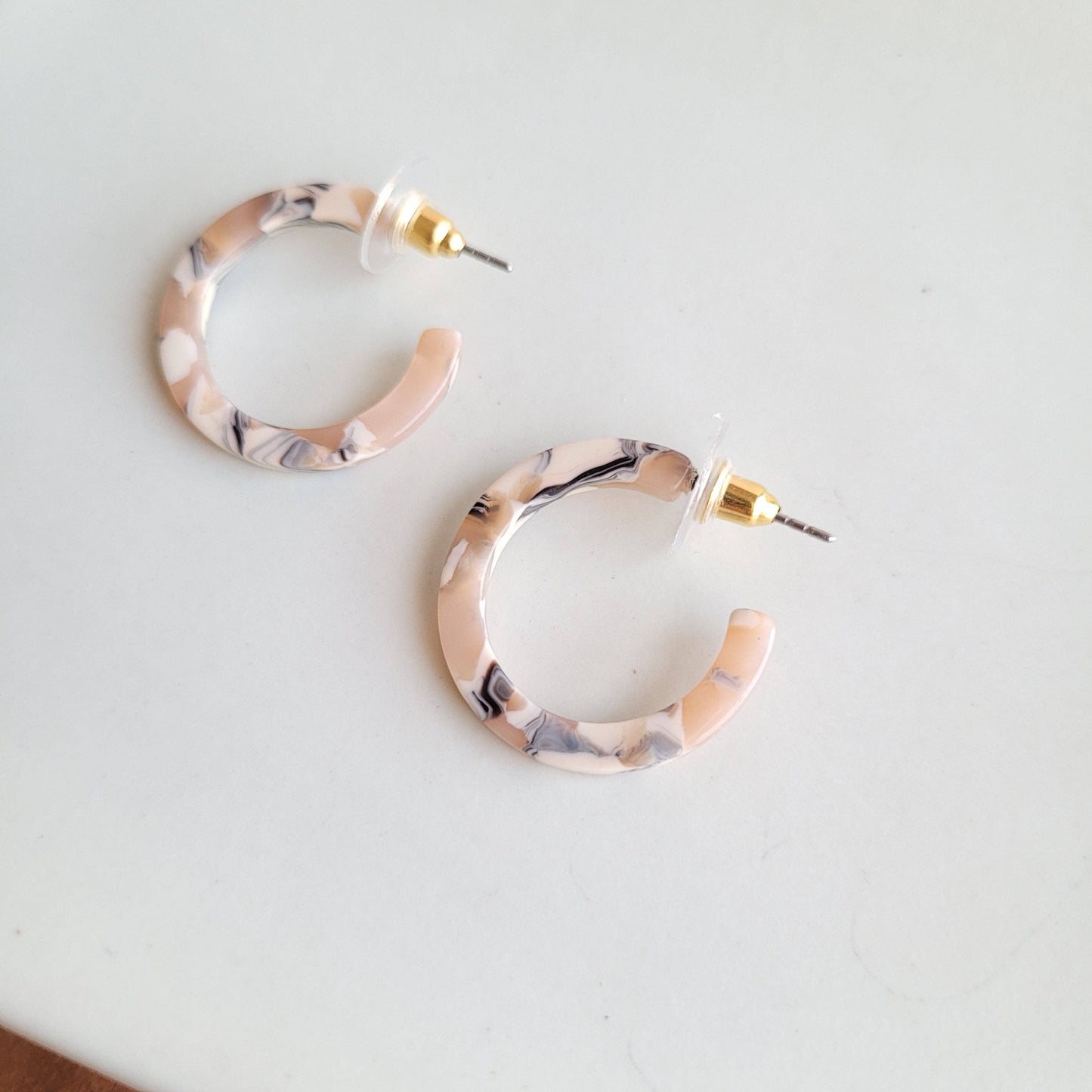 Cam Mini Hoops - Sandstone // Jewelry, Earrings, Fall