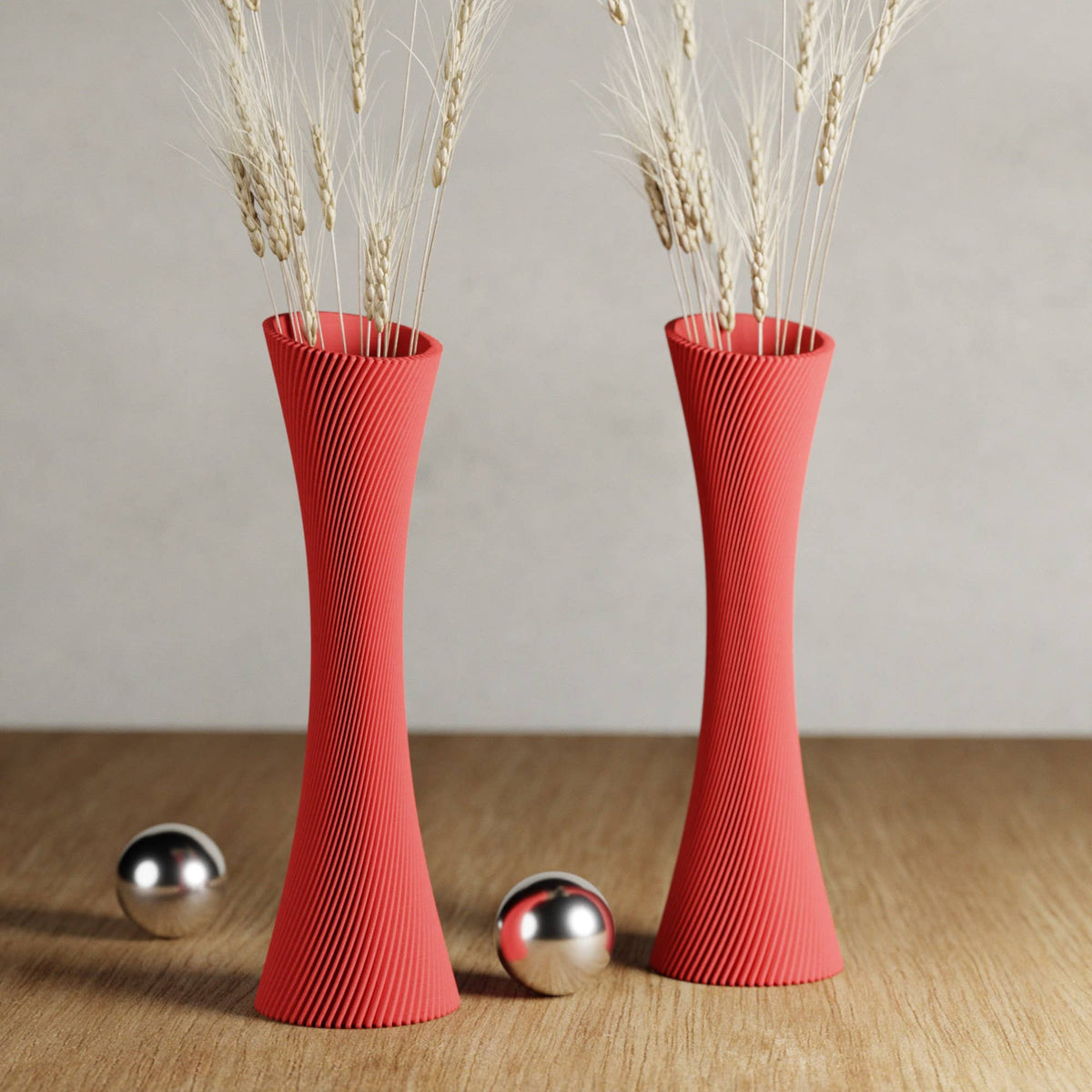 Modern Single Rose Vase | Red Collection