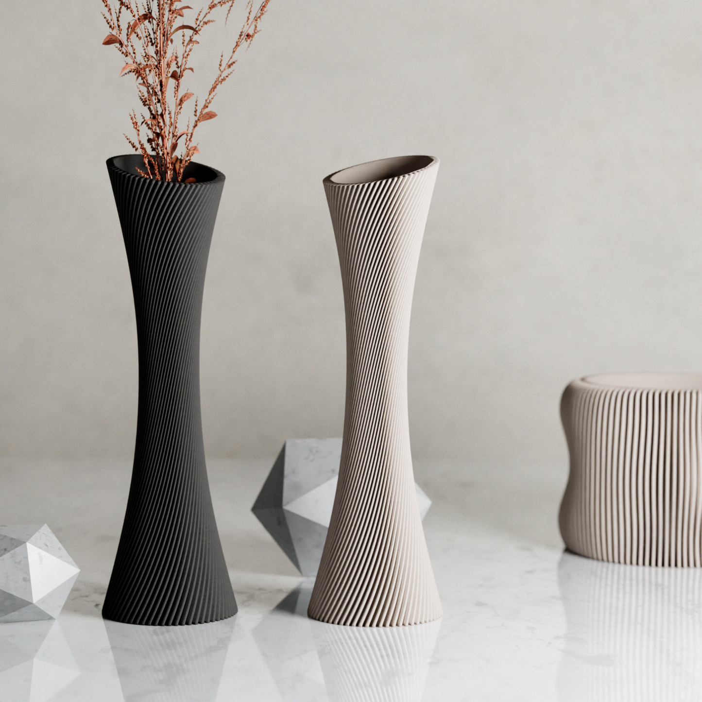 SPIRAL ROSE Vase | Modernized Pottery