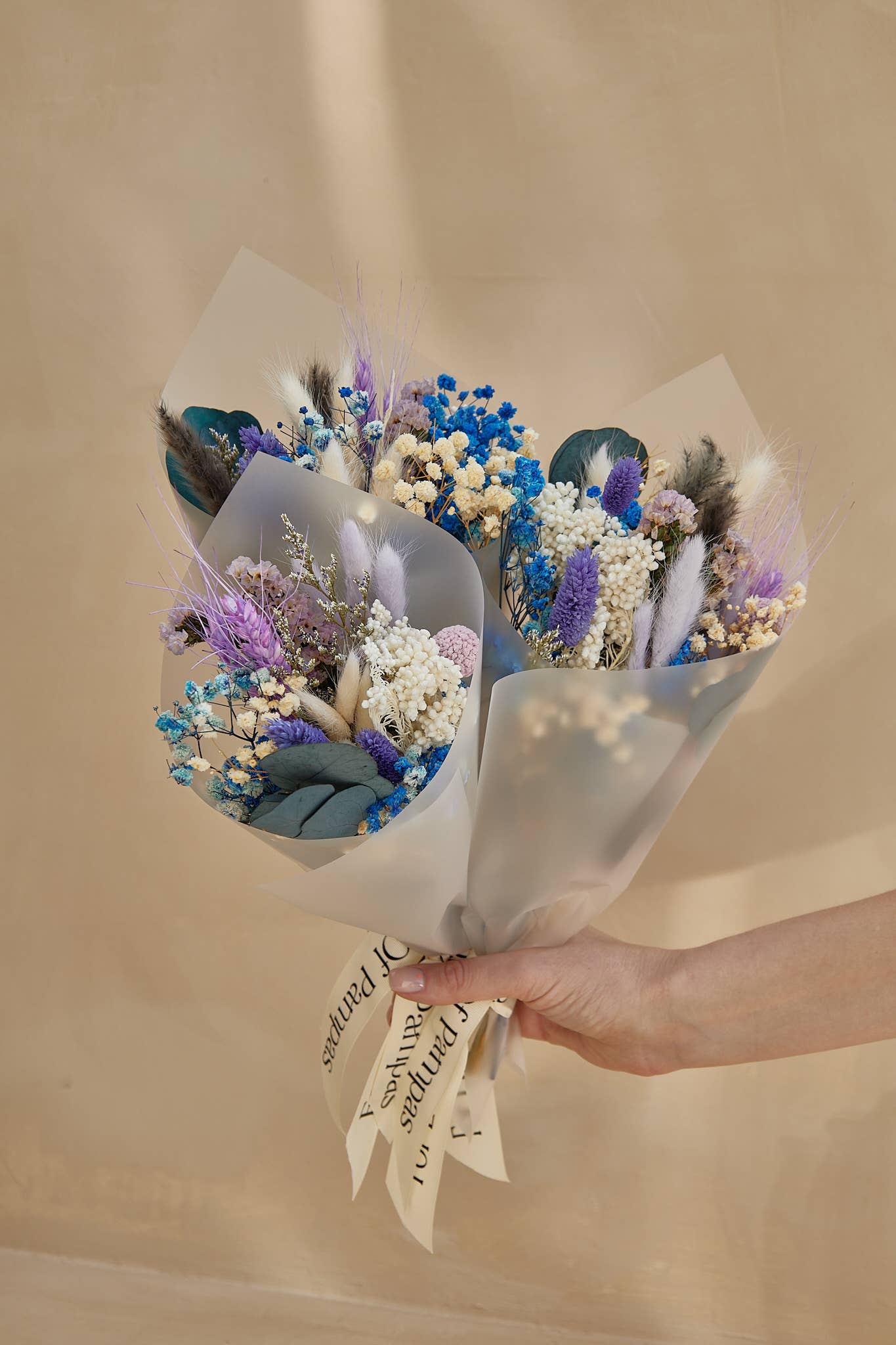 Small Dried Flower Bouquets - Pink