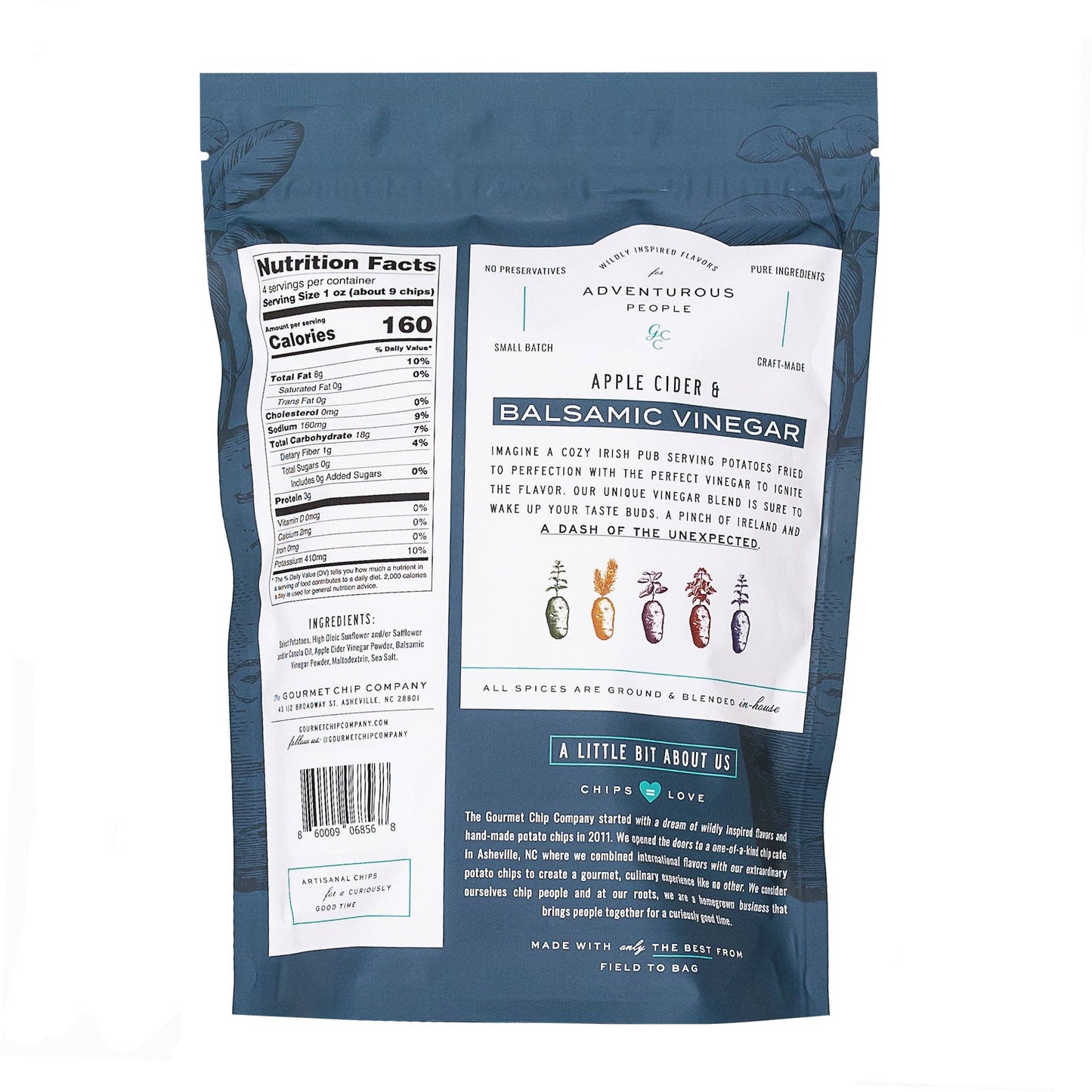 Apple Cider and Balsamic Vinegar Thick Cut Potato Chips