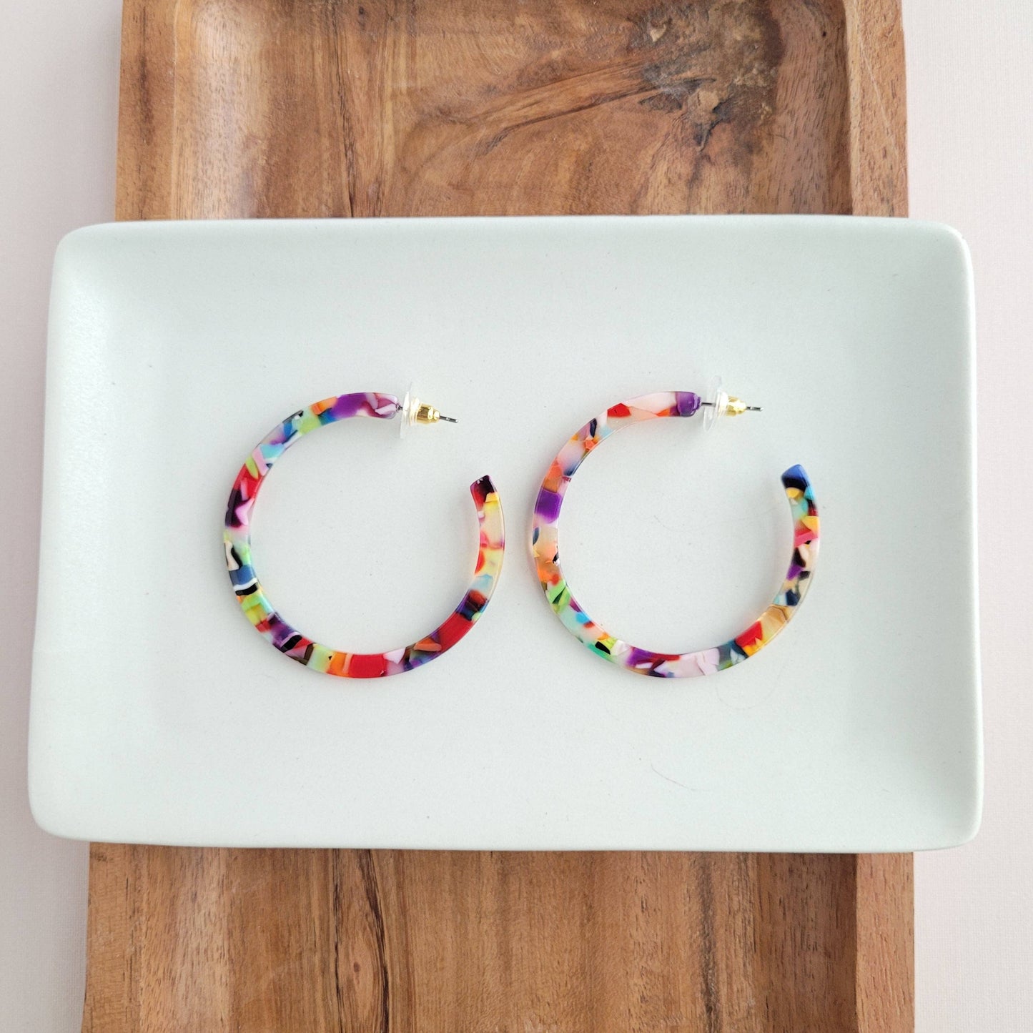 Cameron Hoops - Fiesta // Jewelry, Earrings, Gift, Best Seller