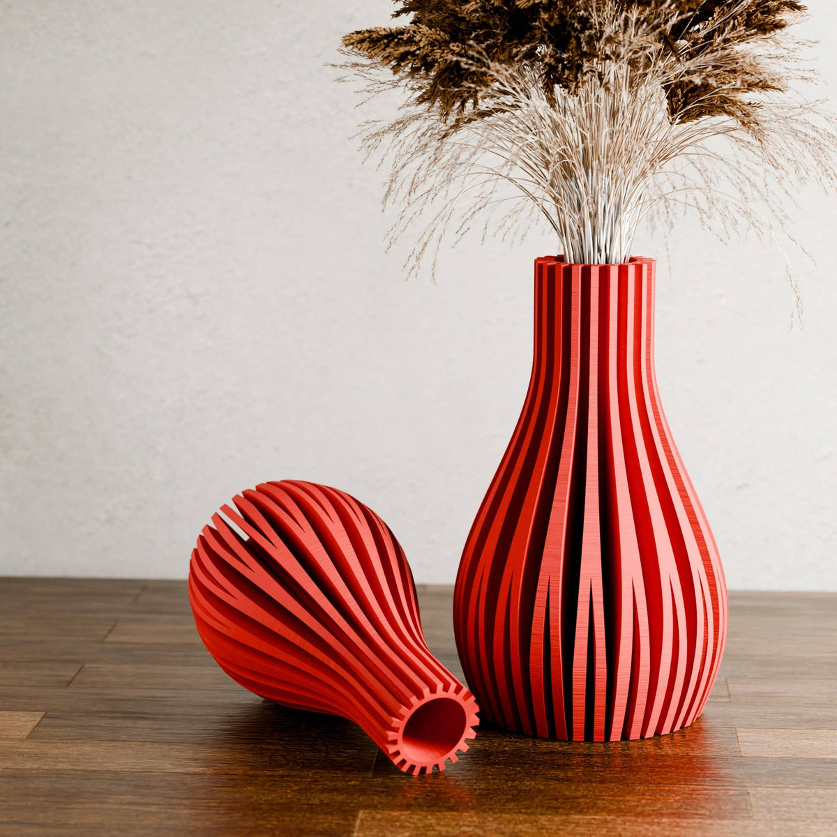 Modern Willow Vase | Red Collection
