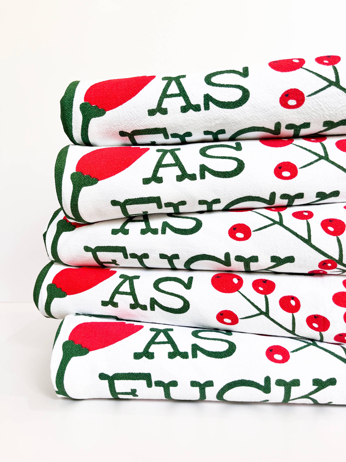 Festive as Fuck - Funny Christmas Kitchen Towel
