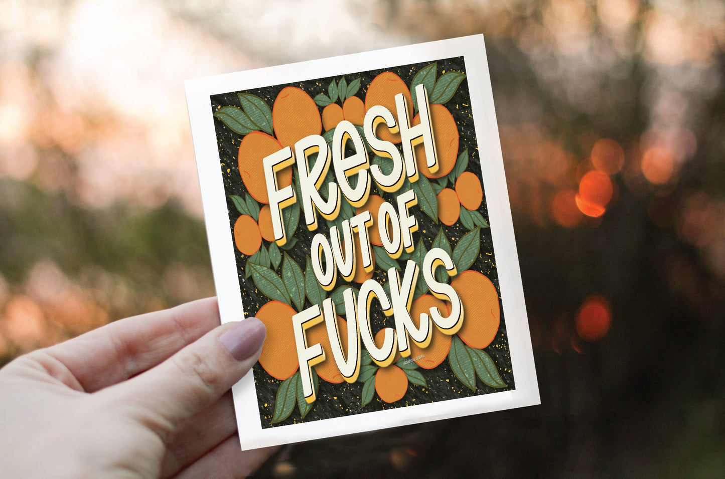 Greeting Card - Fresh Out Of Fucks - LHD-GC-104