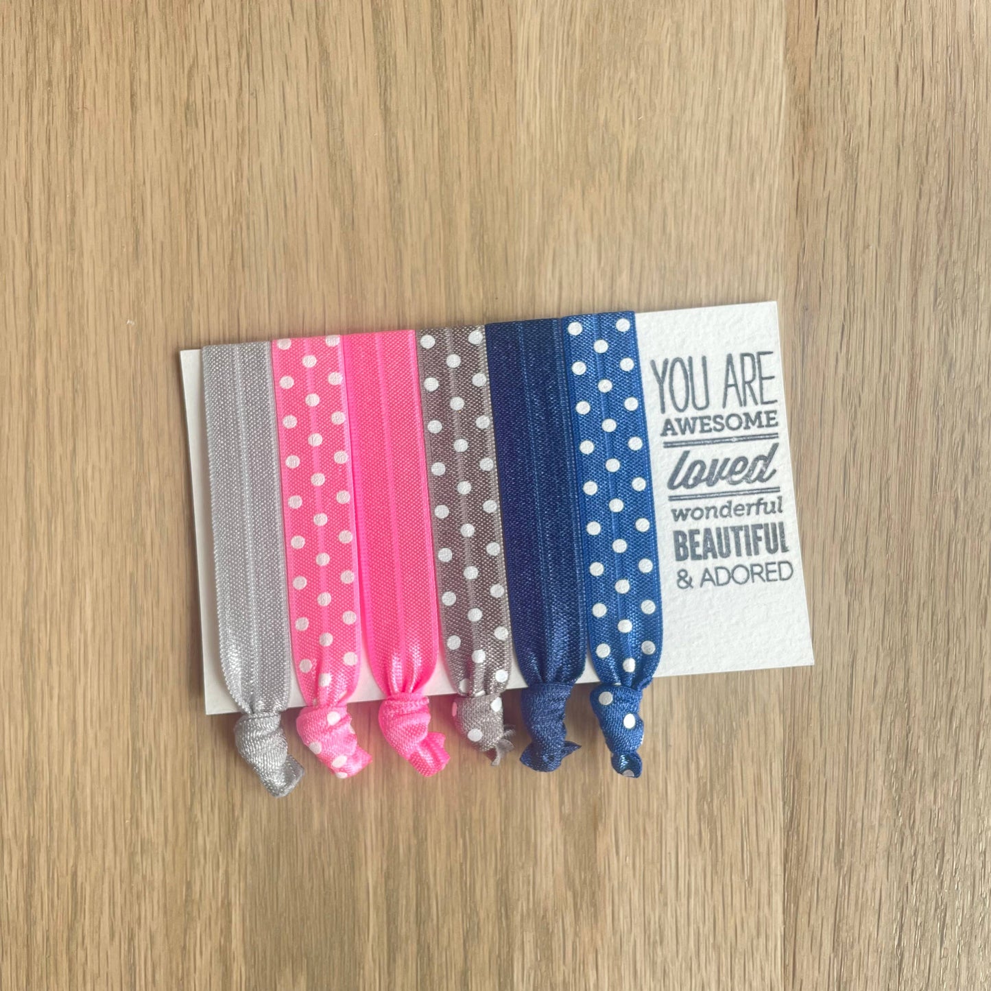 Hair Tie Card | Polka Dot