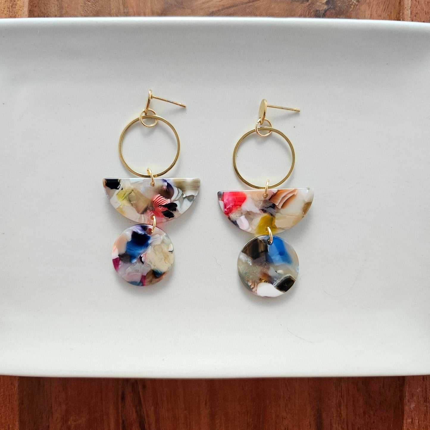 Wren Earrings - Multicolor // Jewelry, Gifts, Fall