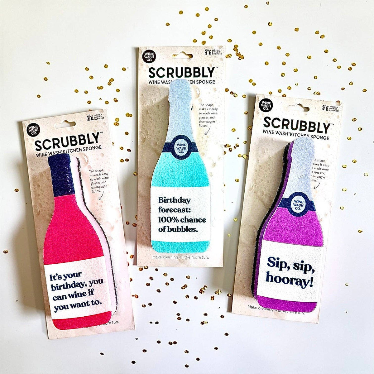 Scrubbly™ Sponge - Sip Sip Hooray