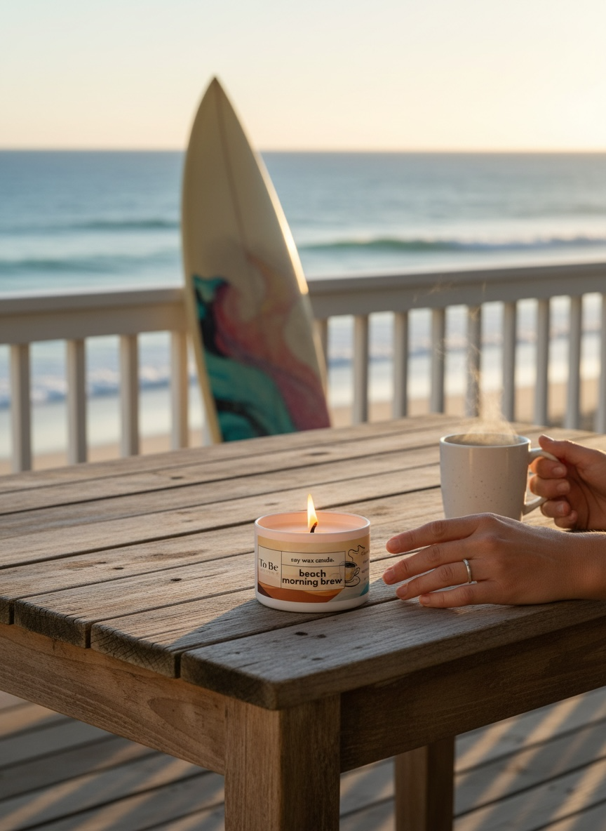 Beach Morning Brew Soy Wax Candle
