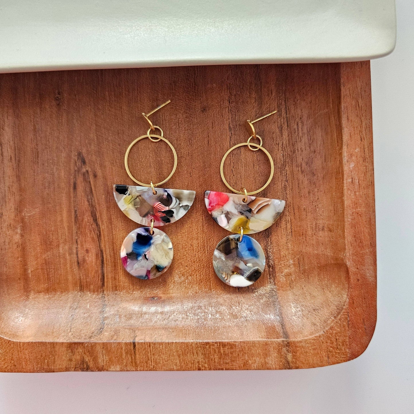 Wren Earrings - Multicolor // Jewelry, Gifts, Fall