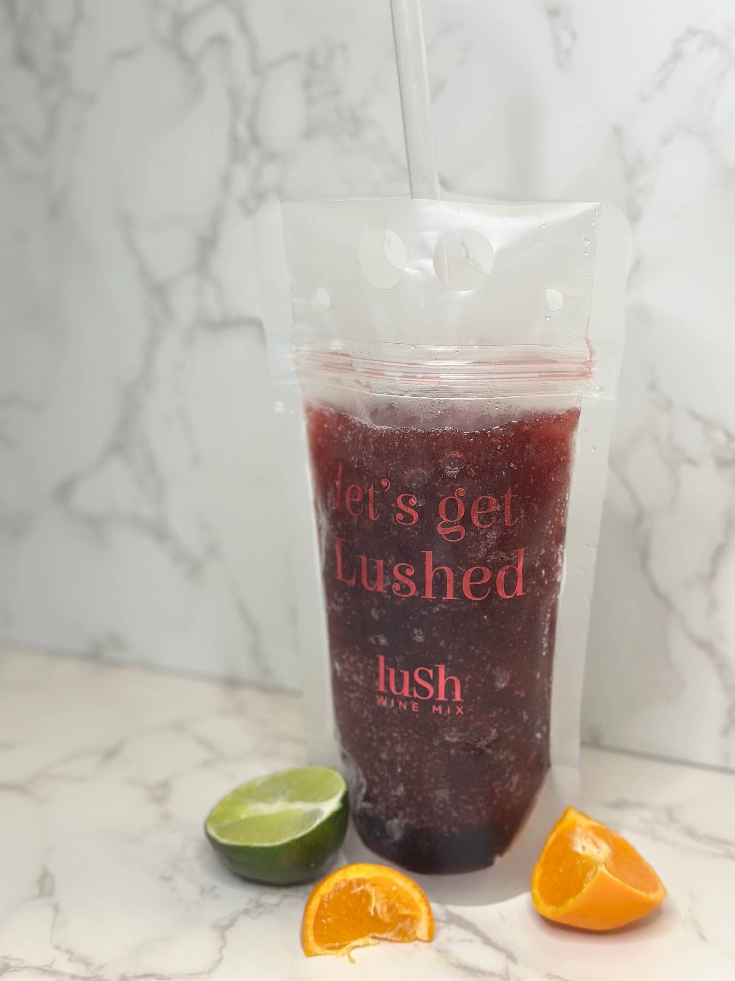 Slushie Drink Pouches for Lush Wine Mix - Reusable