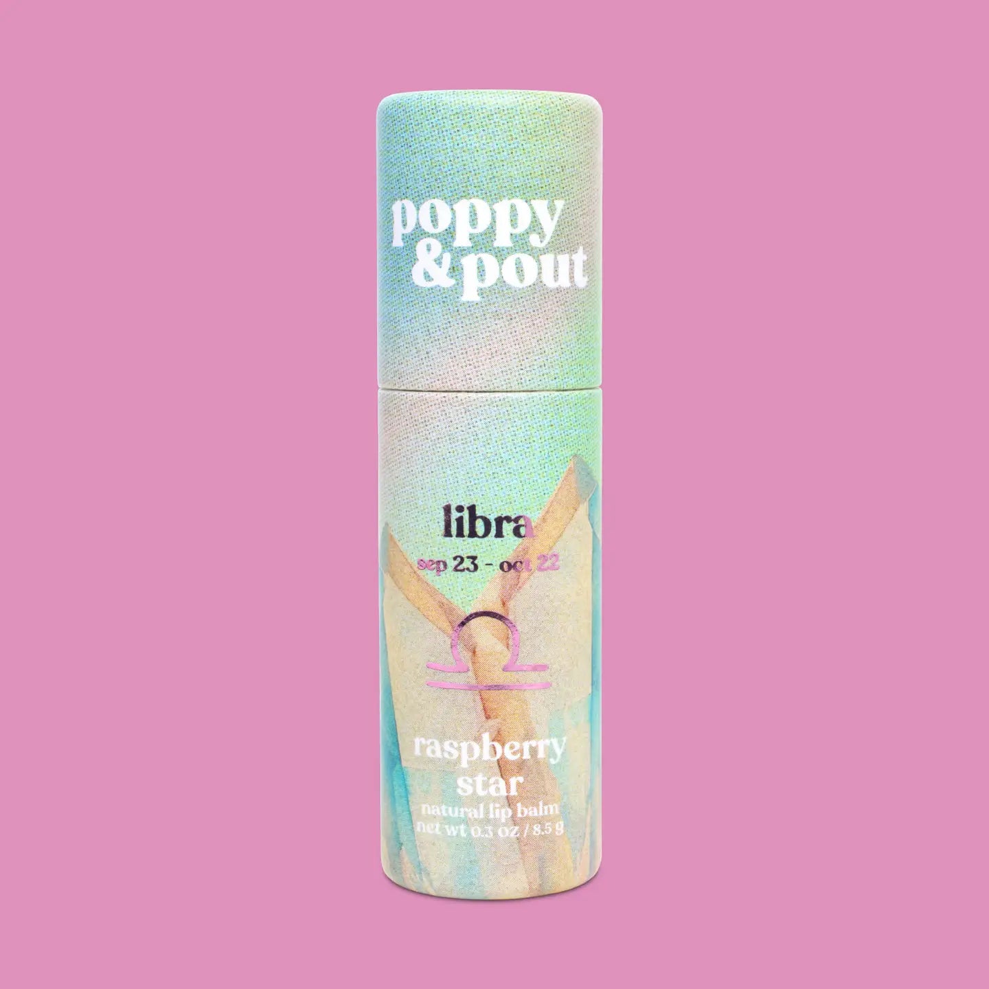 Lip Balm, Zodiac, Libra Raspberry Star