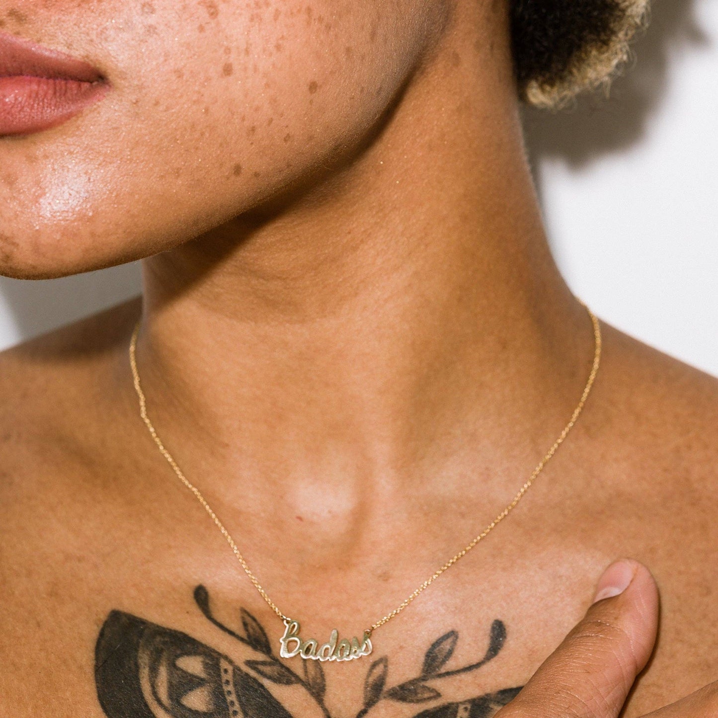 Badass Script Necklace