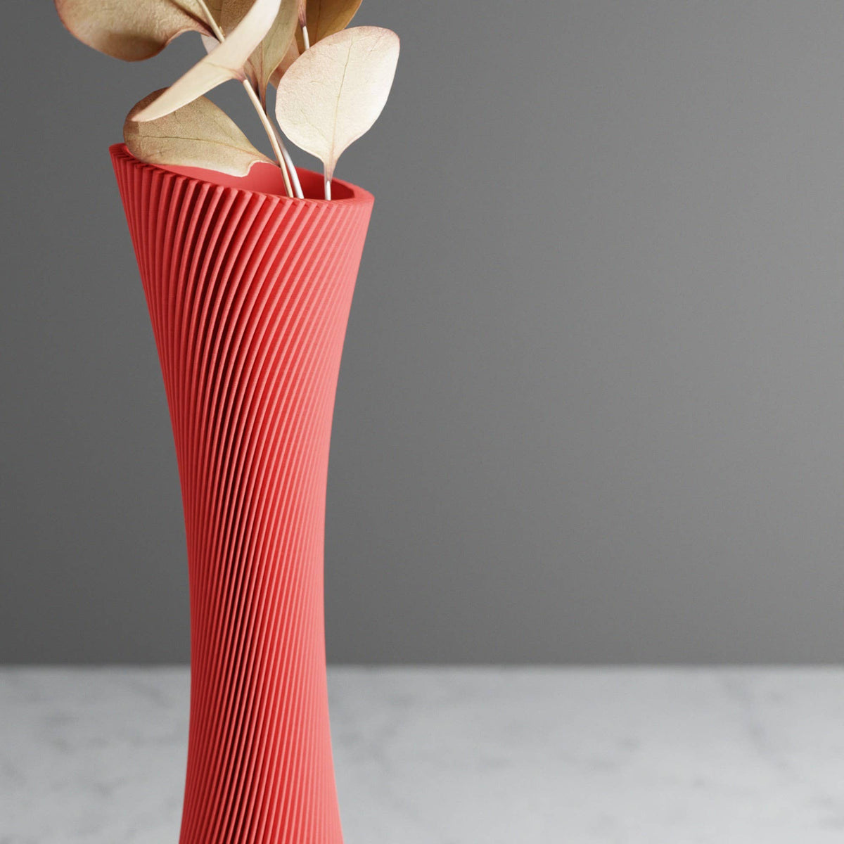 Modern Single Rose Vase | Red Collection
