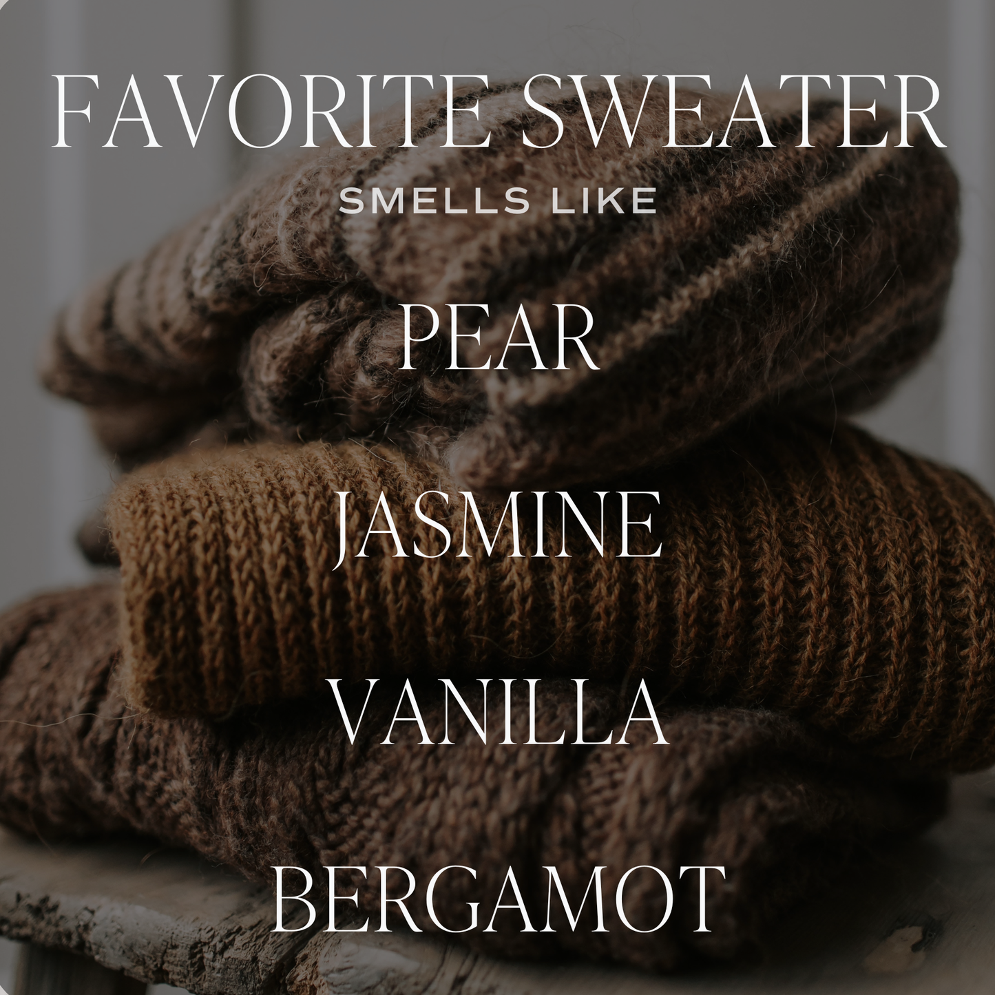 Favorite Sweater 9 oz Soy Candle