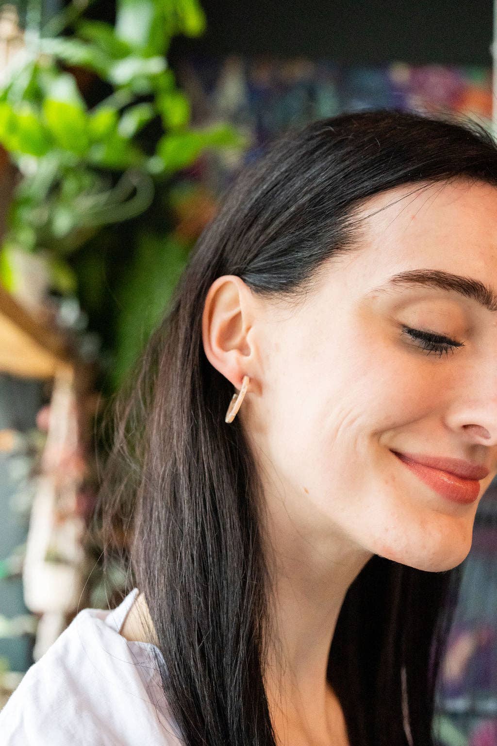 Cam Mini Hoops - Sandstone // Jewelry, Earrings, Fall