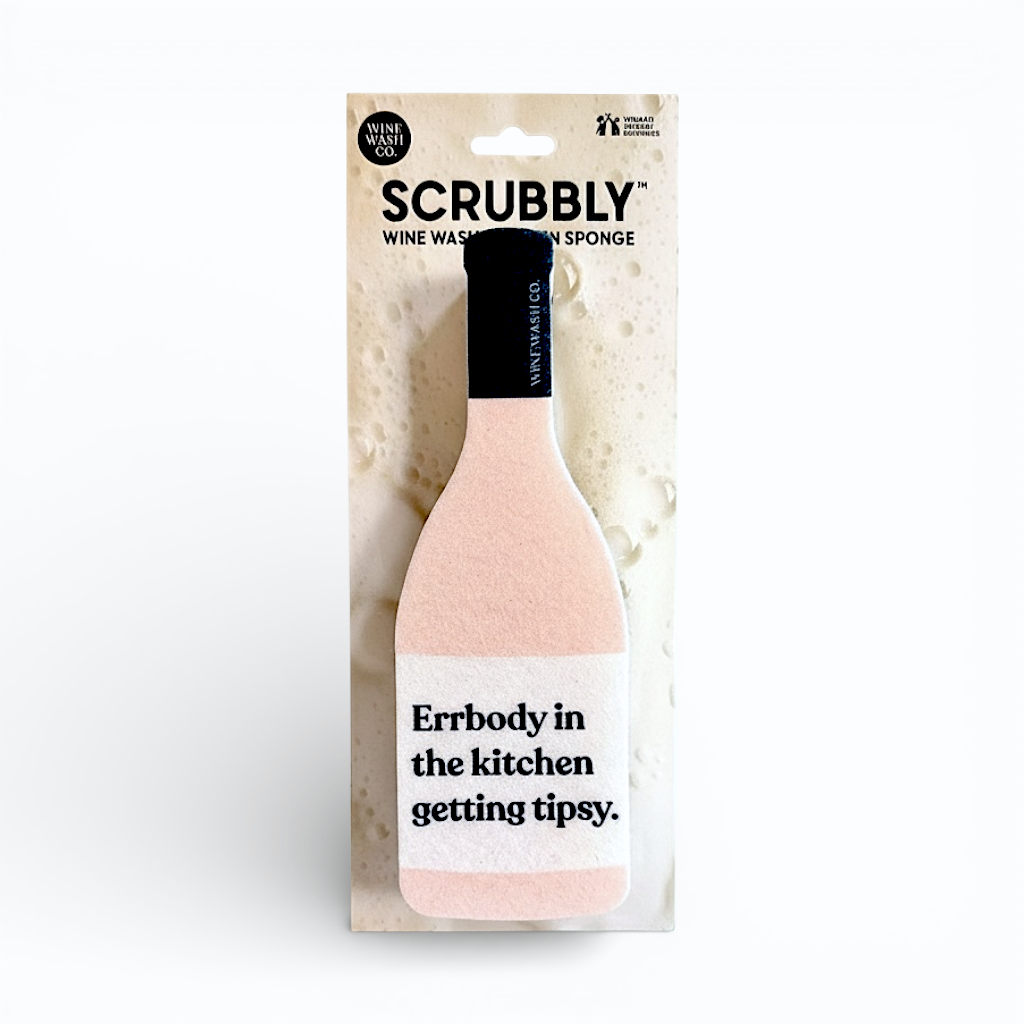 Scrubbly Wine Sponge - Errbody Getting Tipsy