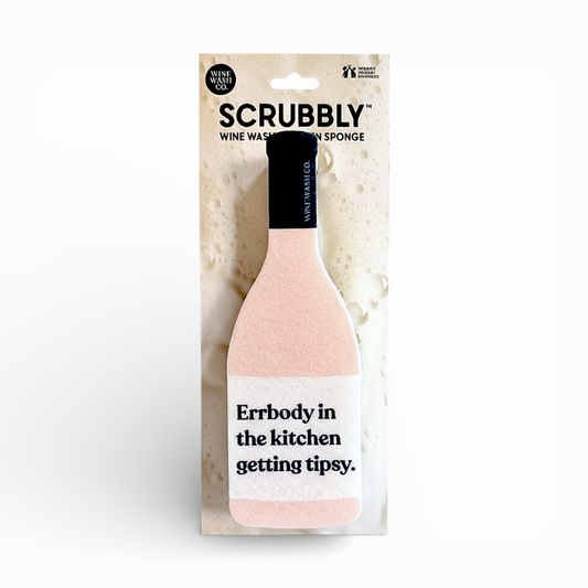 Scrubbly Wine Sponge - Errbody Getting Tipsy