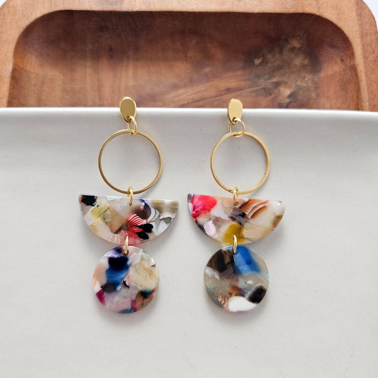Wren Earrings - Multicolor // Jewelry, Gifts, Fall