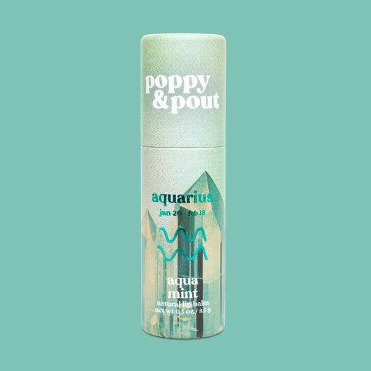 Lip Balm, Zodiac, Aquarius Aqua Mint