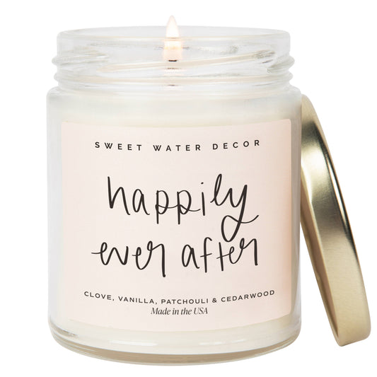 Happily Ever After 9 oz Soy Candle - Home Decor & Gifts
