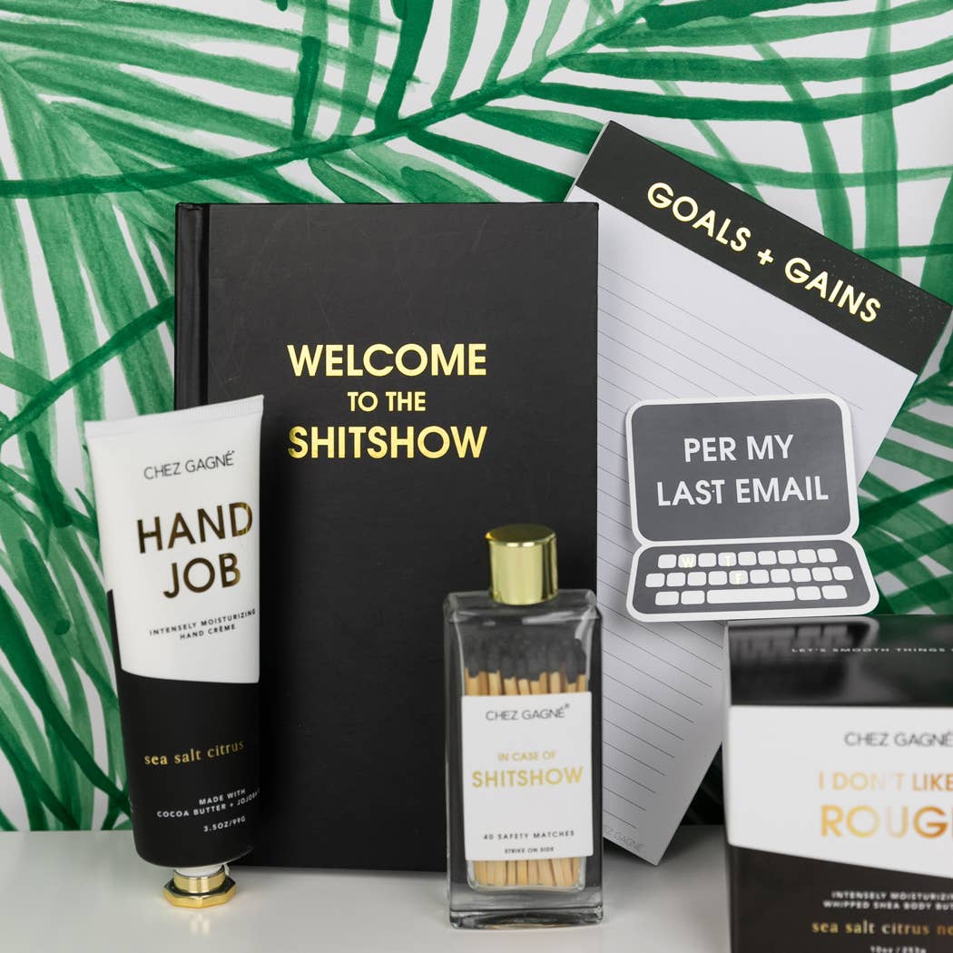 In Case of Shitshow - Glass Bottle Safety Matches - Black