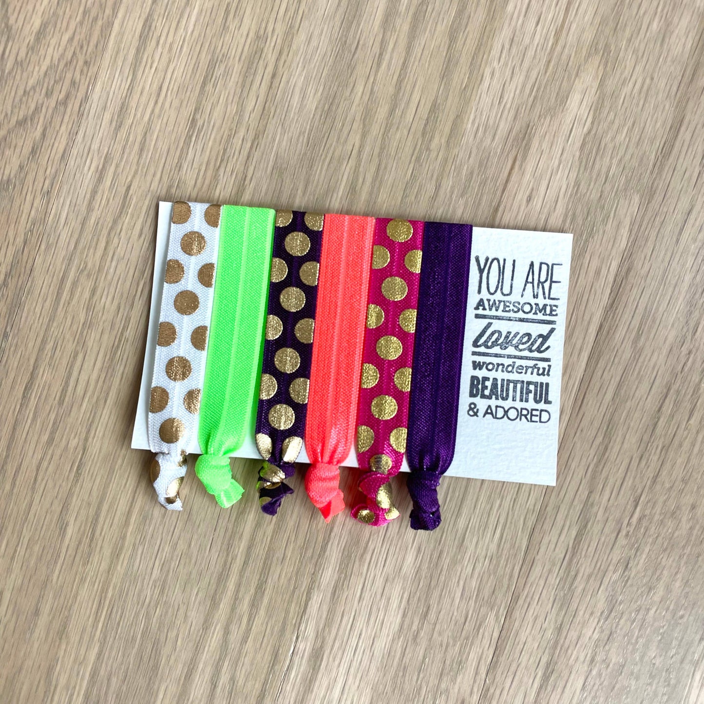 Hair Tie Card | Polka Dot