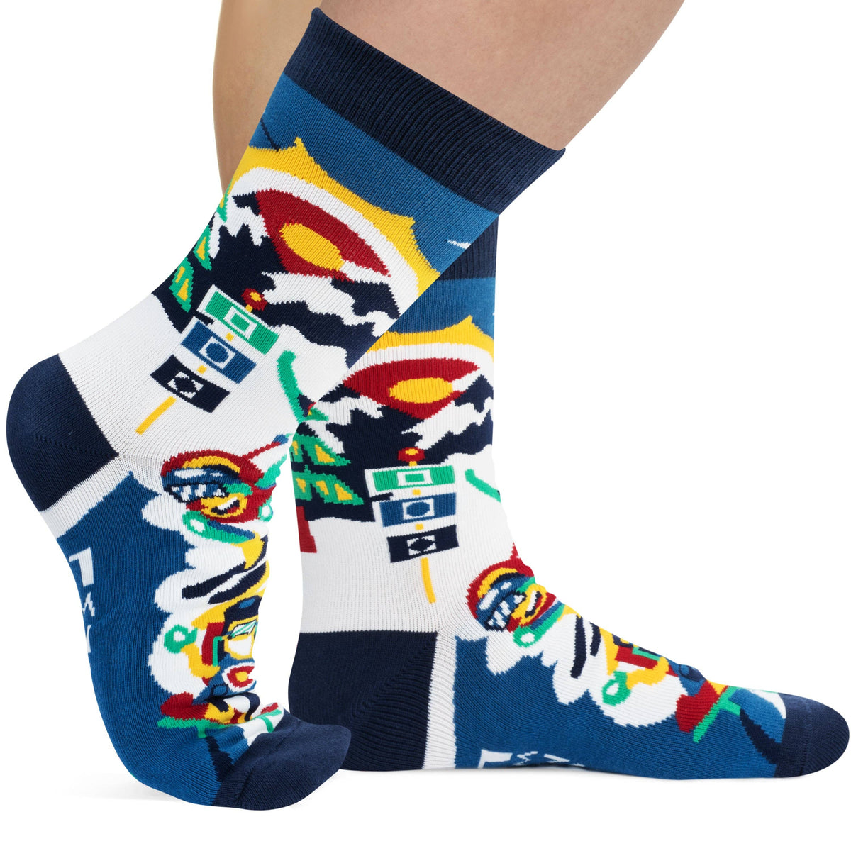 Ski More, Worry Less Socks