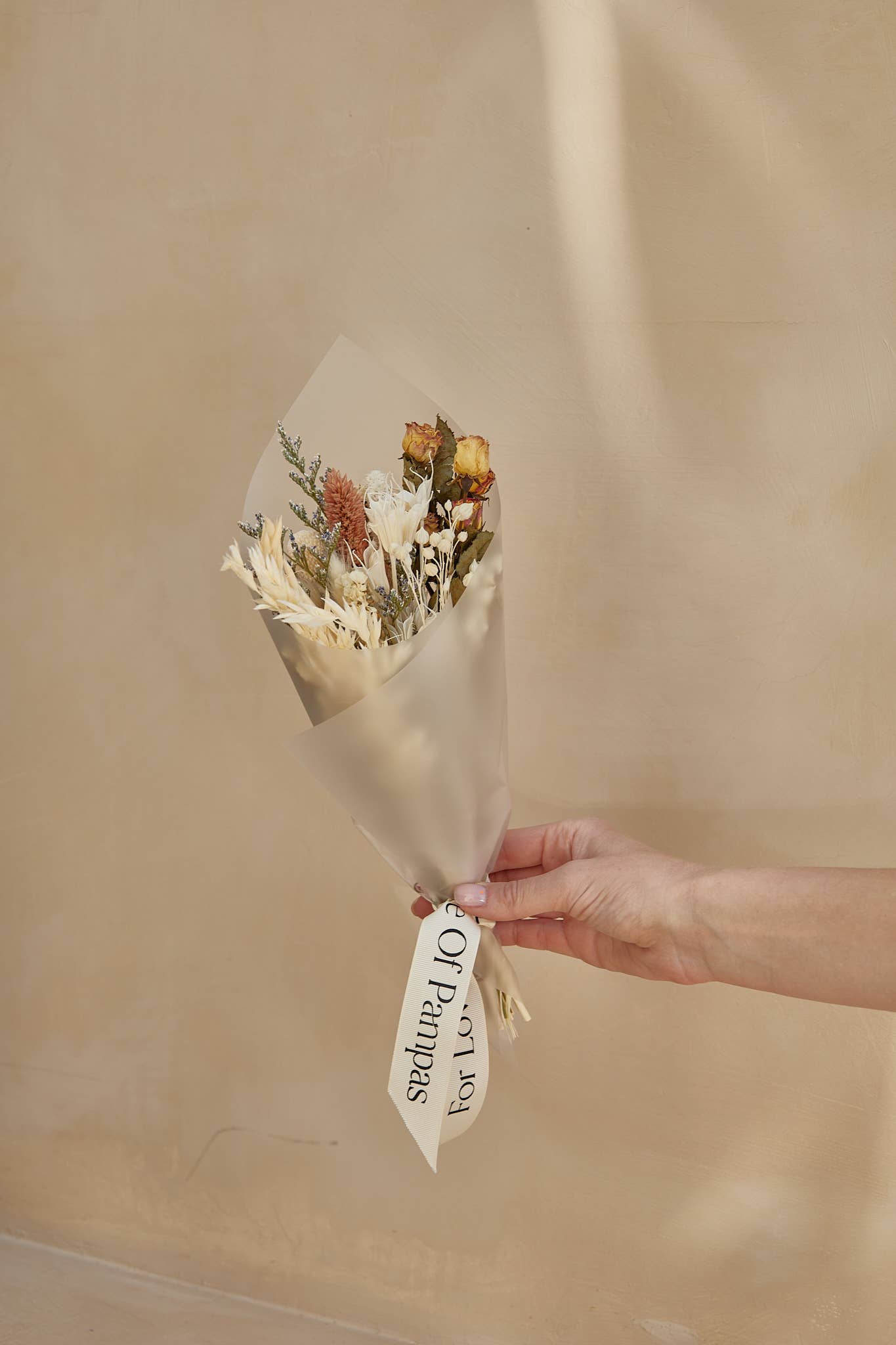 Small Dried Flower Bouquets - Pink