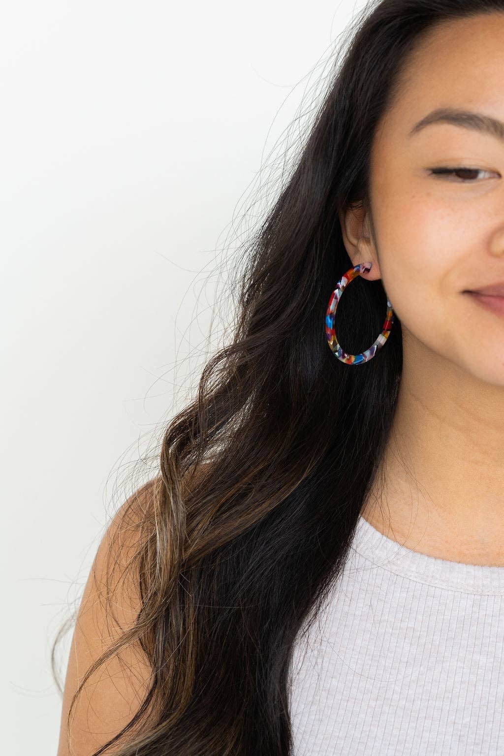 Cameron Hoops - Fiesta // Jewelry, Earrings, Gift, Best Seller