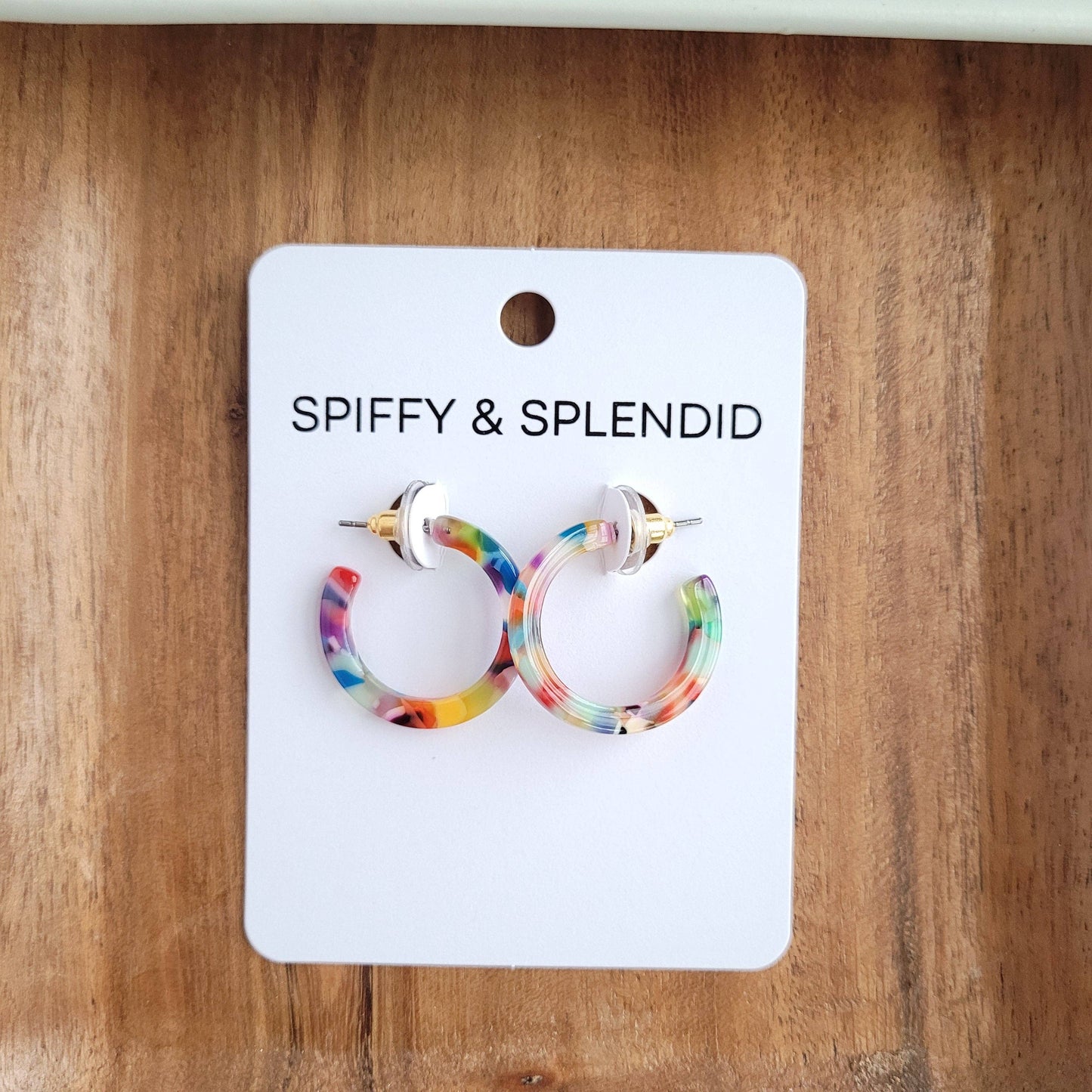 Cam Mini Hoops - Fiesta // Jewelry, Earrings, Best Seller, Gift