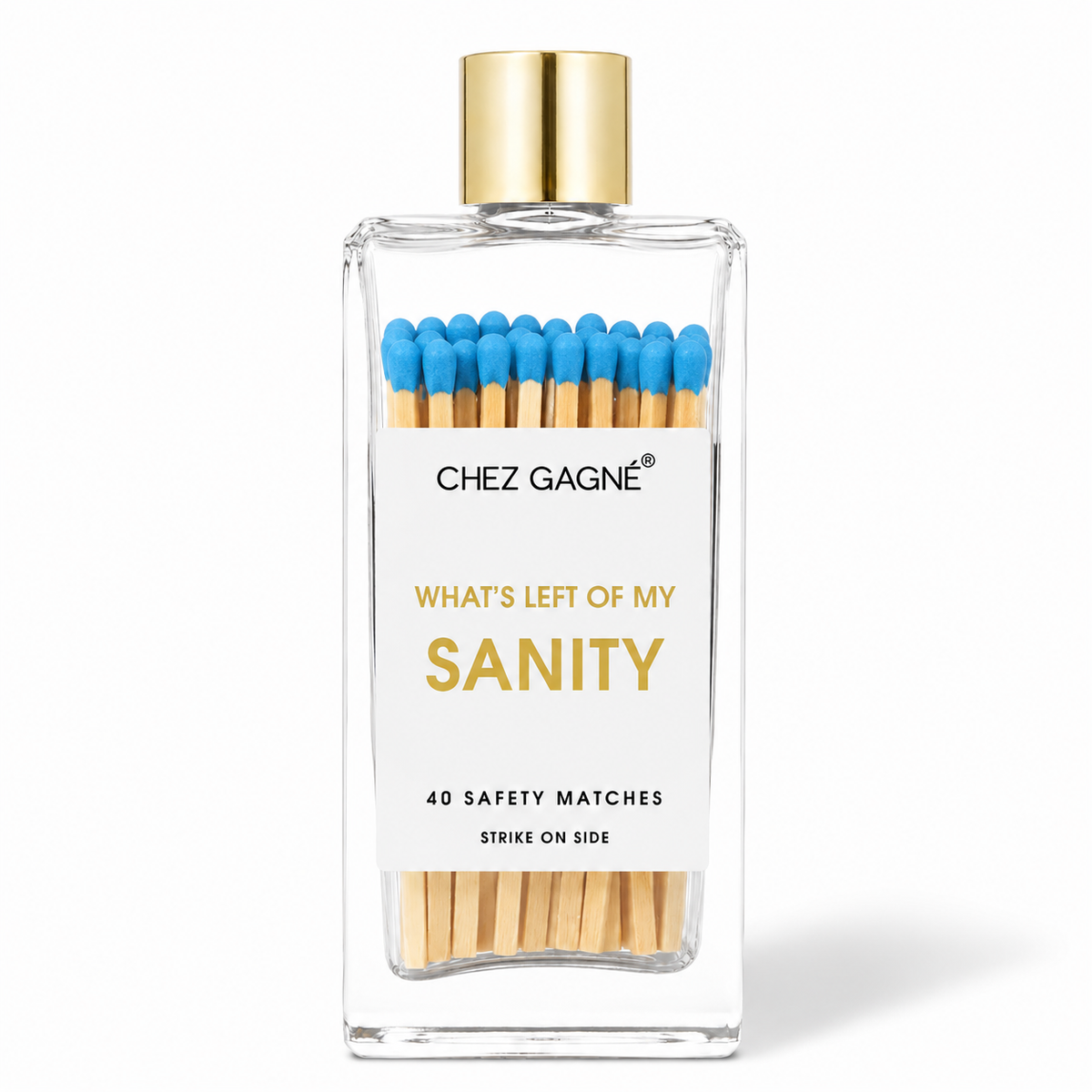 Left of My Sanity - Glass Bottle Safety Matches, Funny Gift