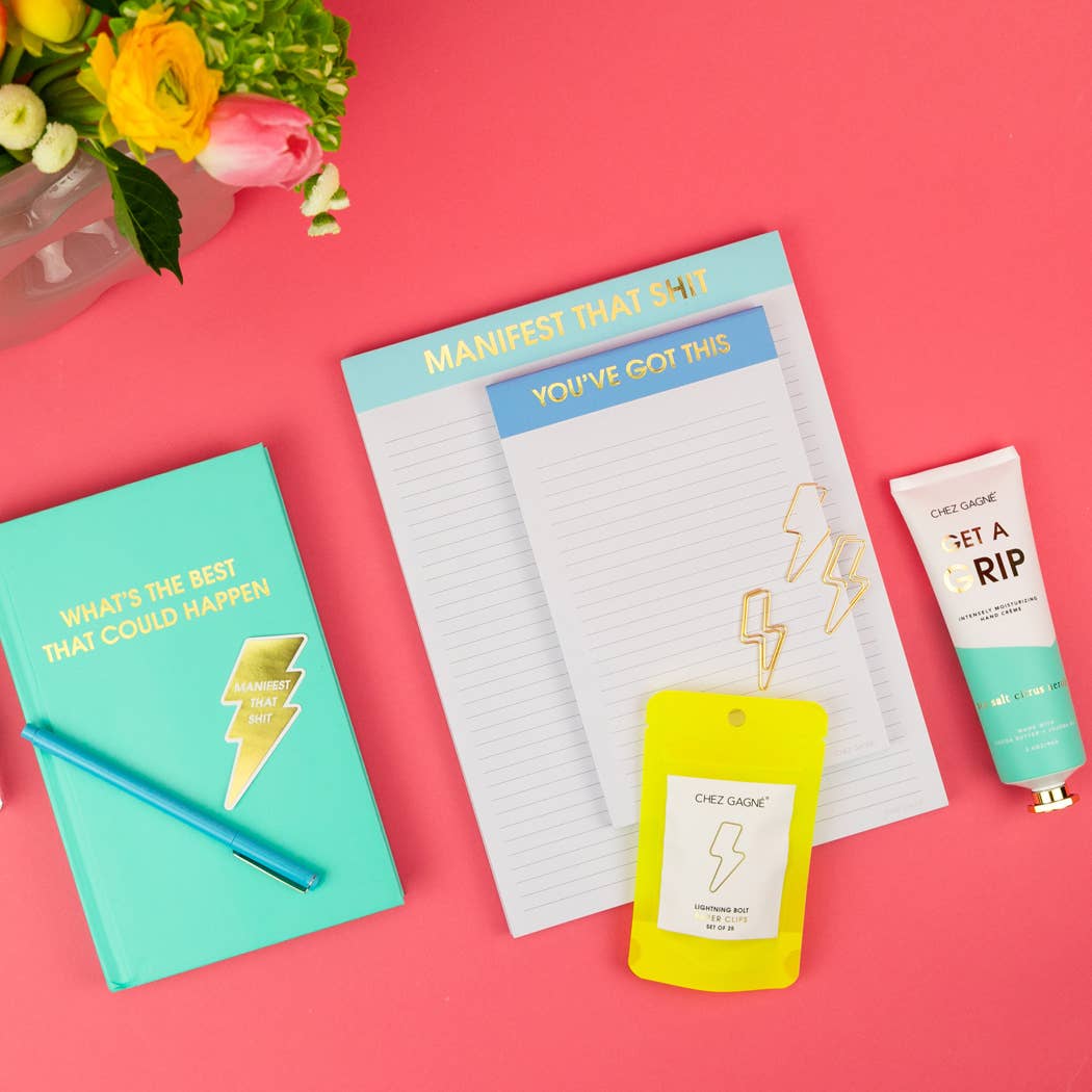 Manifest That Shit - Glass Bottle Safety Matches - White