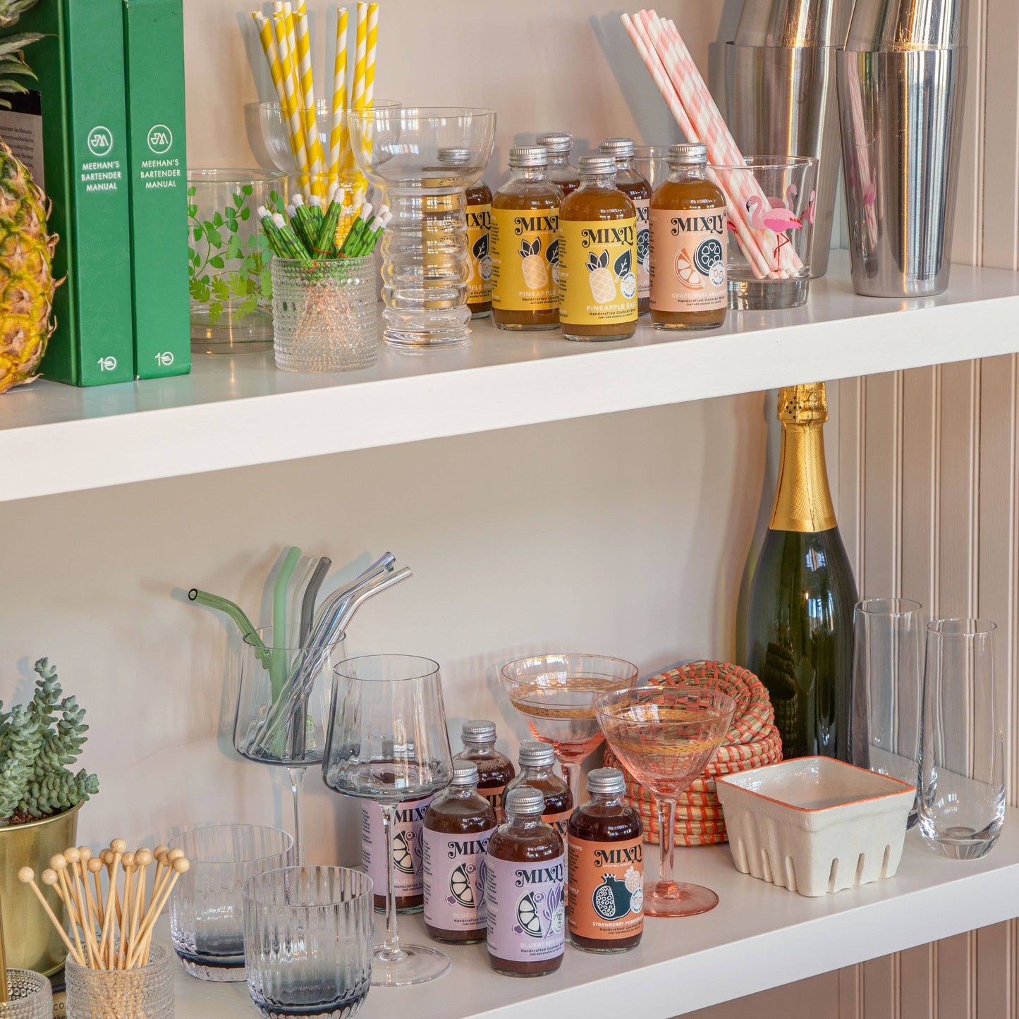 Pineapple Basil 4oz - Cocktail / Mocktail Beverage Mixer