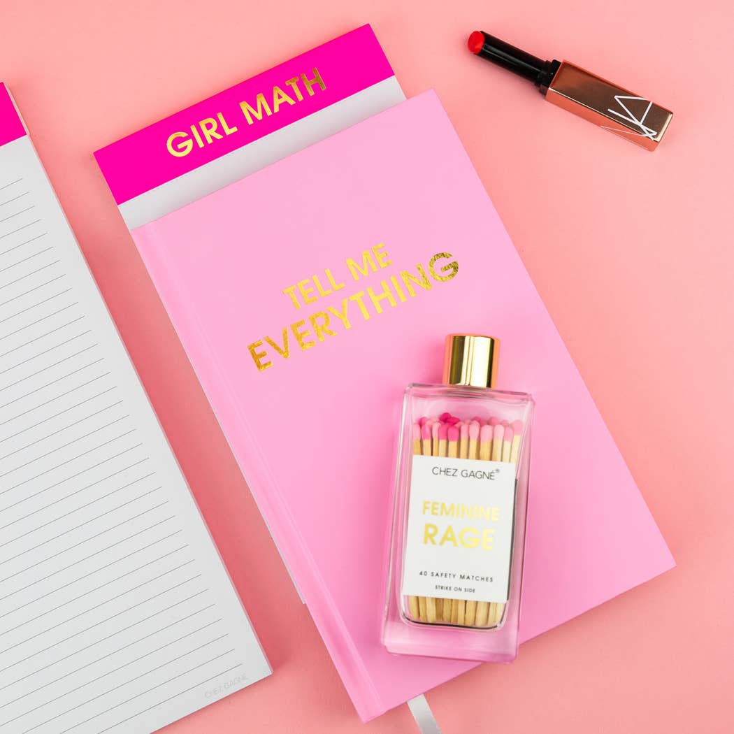 Feminine Rage - Glass Bottle Matches - Pink Multi