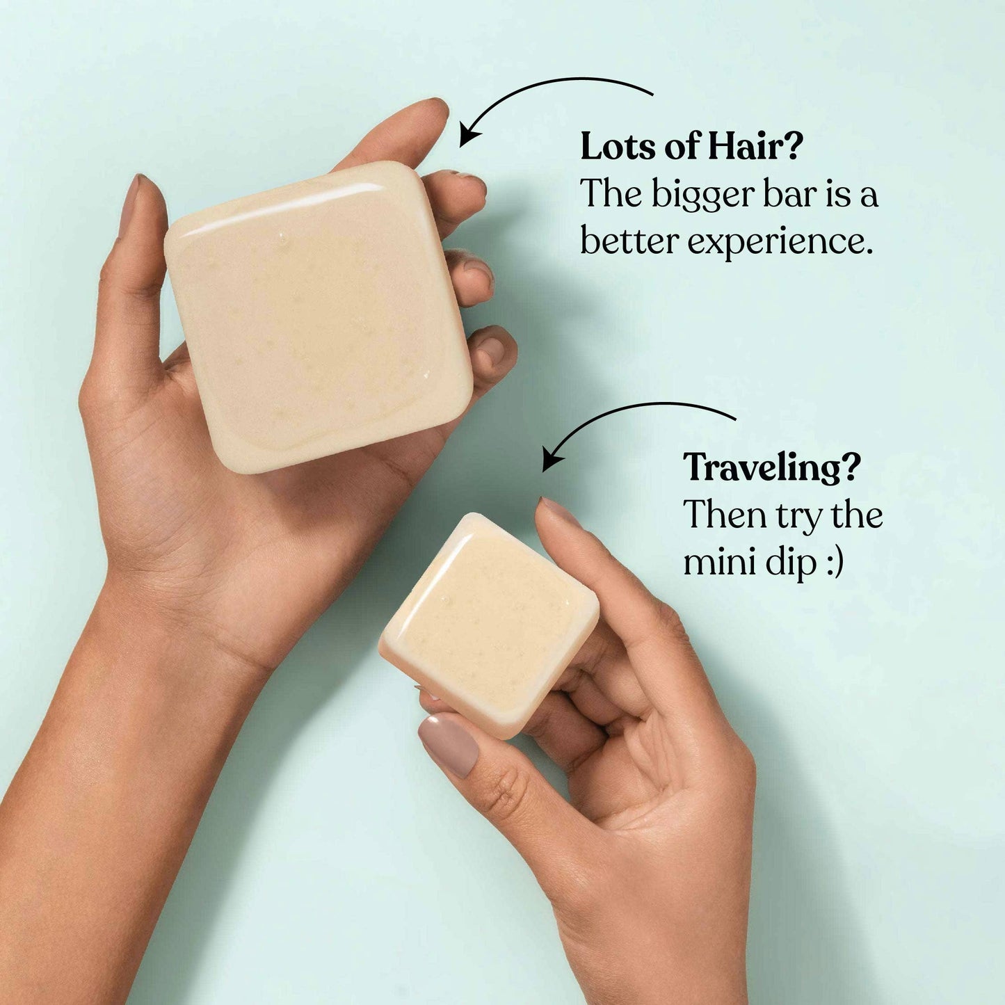 Mini Dip Shampoo Bar: Color Safe, Everyday - Coconut & Almond