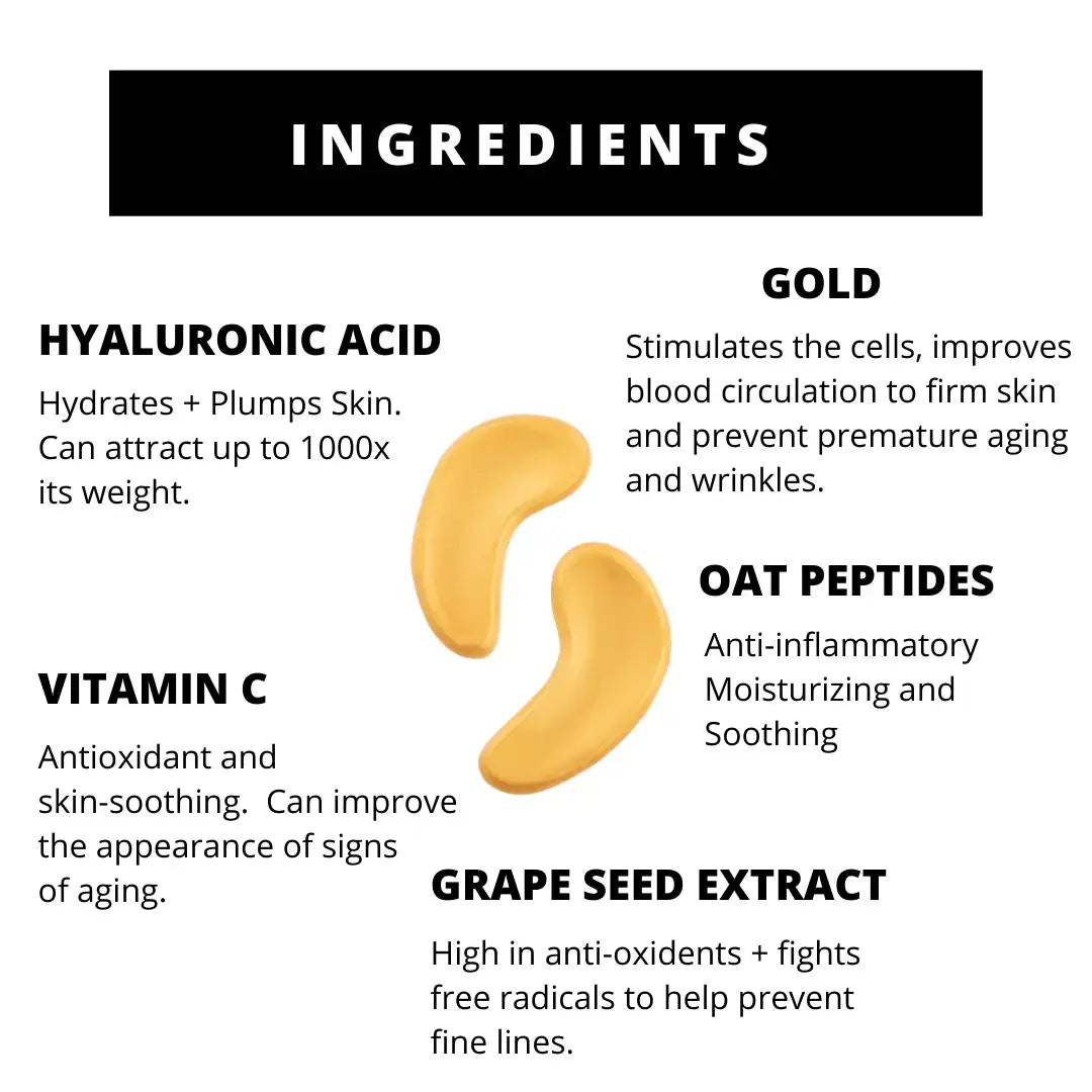 Perk Up Gold Hydrating  Eye Patches for soothing