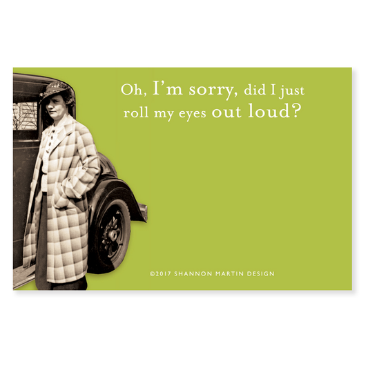 Roll My Eyes Sticky Note