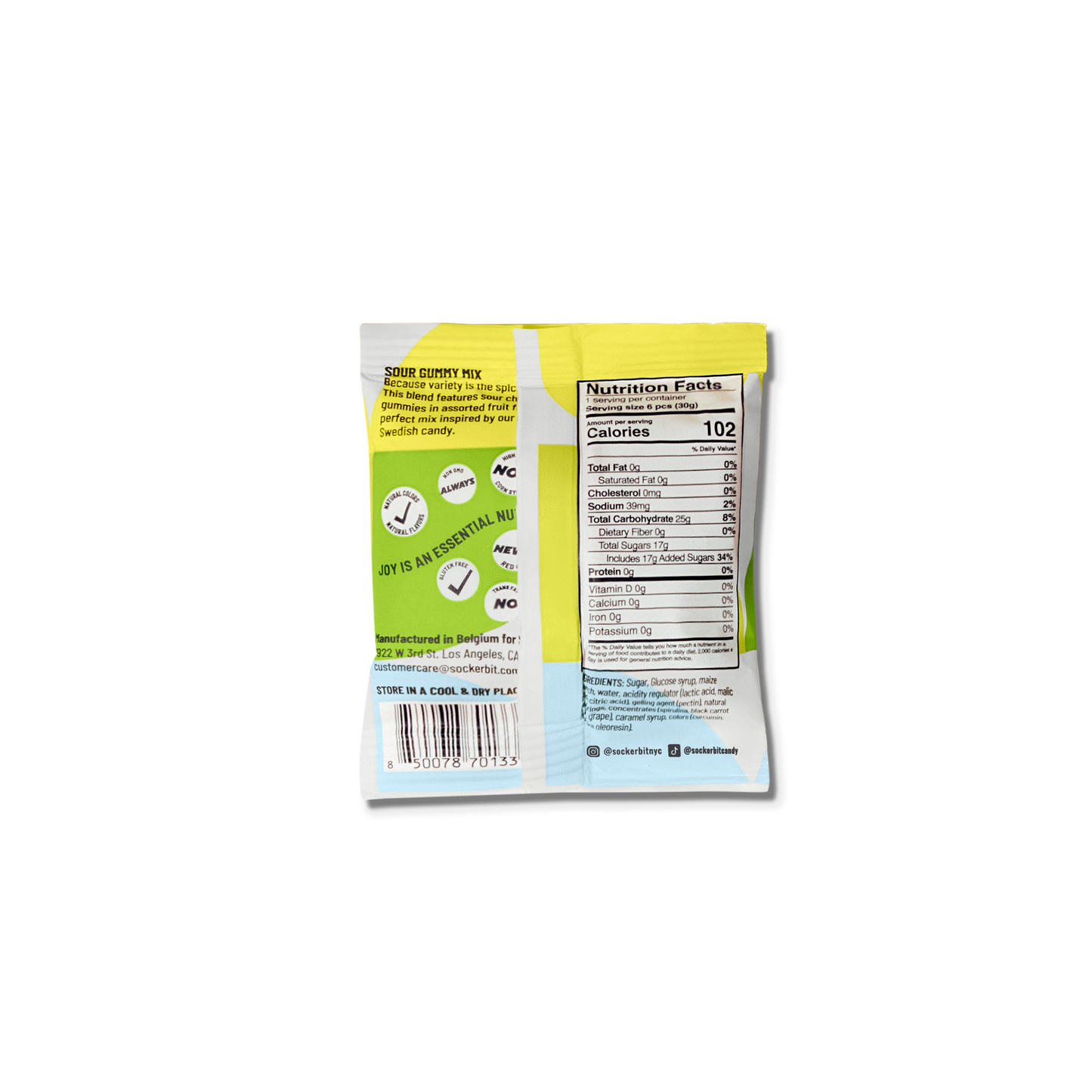 Sour Gummy Mix Single Serving 1oz