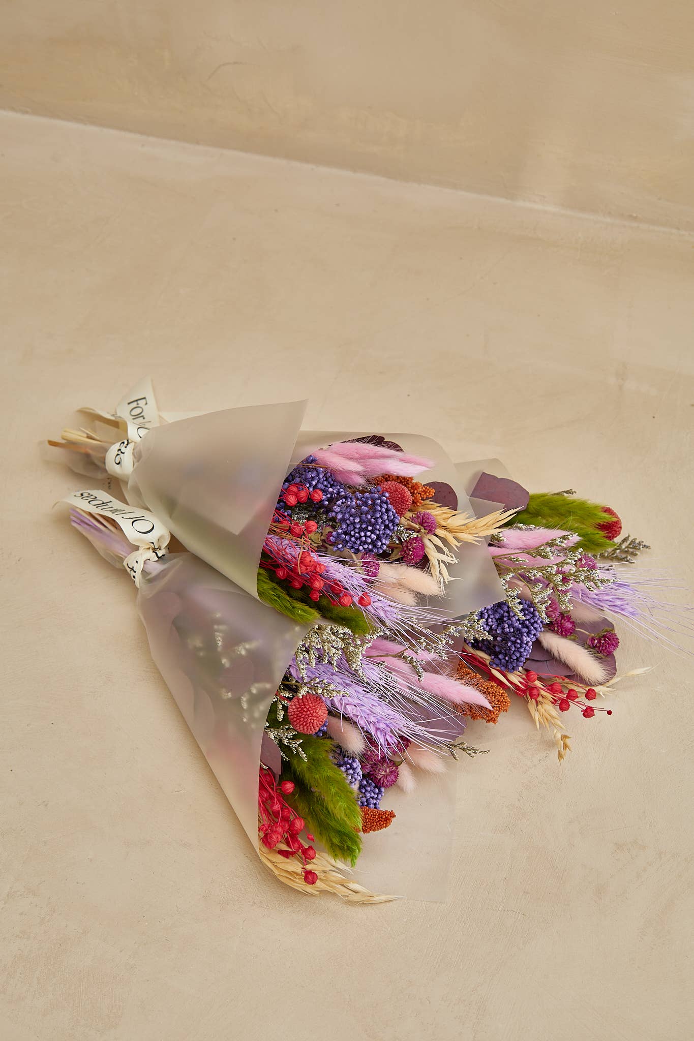 Small Dried Flower Bouquets - Pink
