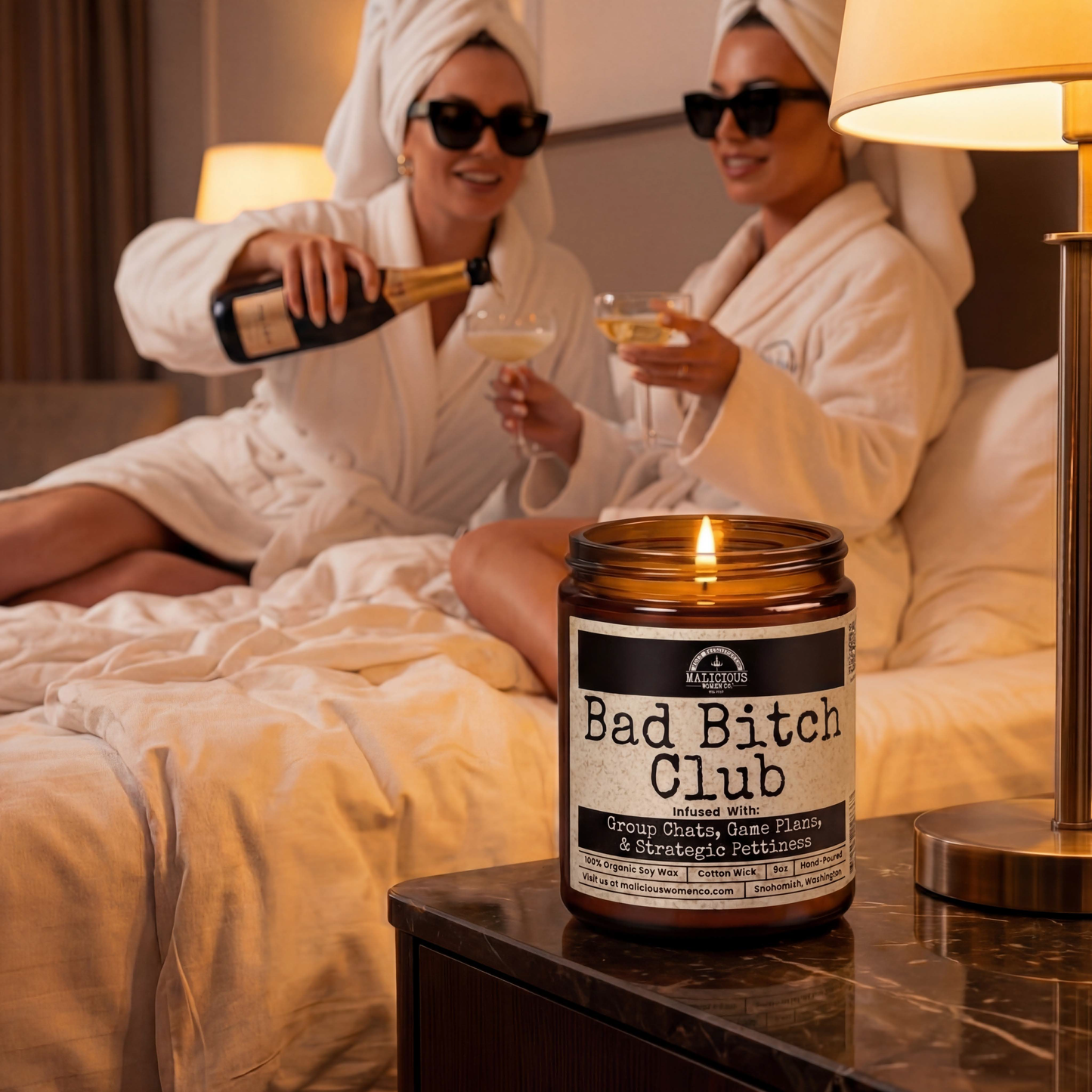 Bad Bitch Club | 9oz Bestie Candle | Malicious Women Co